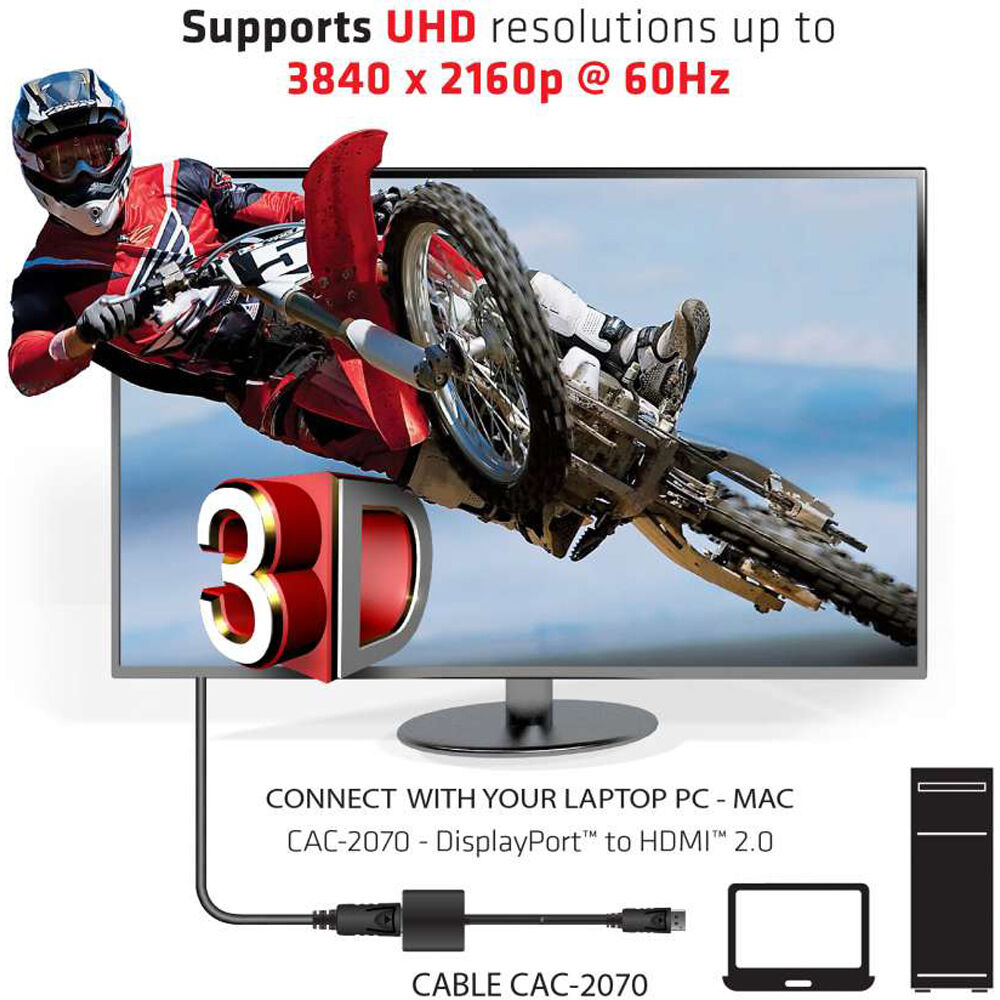 ACTIVE HDMI 2.0 SIGNAL CONVERTER. THE DP 1.2 TO HDMI2.0 4K 60HZ UHD ACTIVE ADAPT — view 4