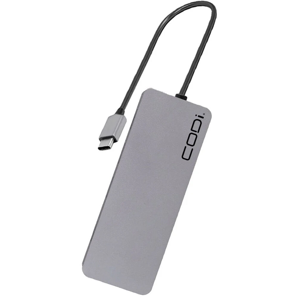 CODI 5-IN-1 USB C 3.1 HUB WITH BUILT-IN BLUE INDICATOR LIGHT — view 2