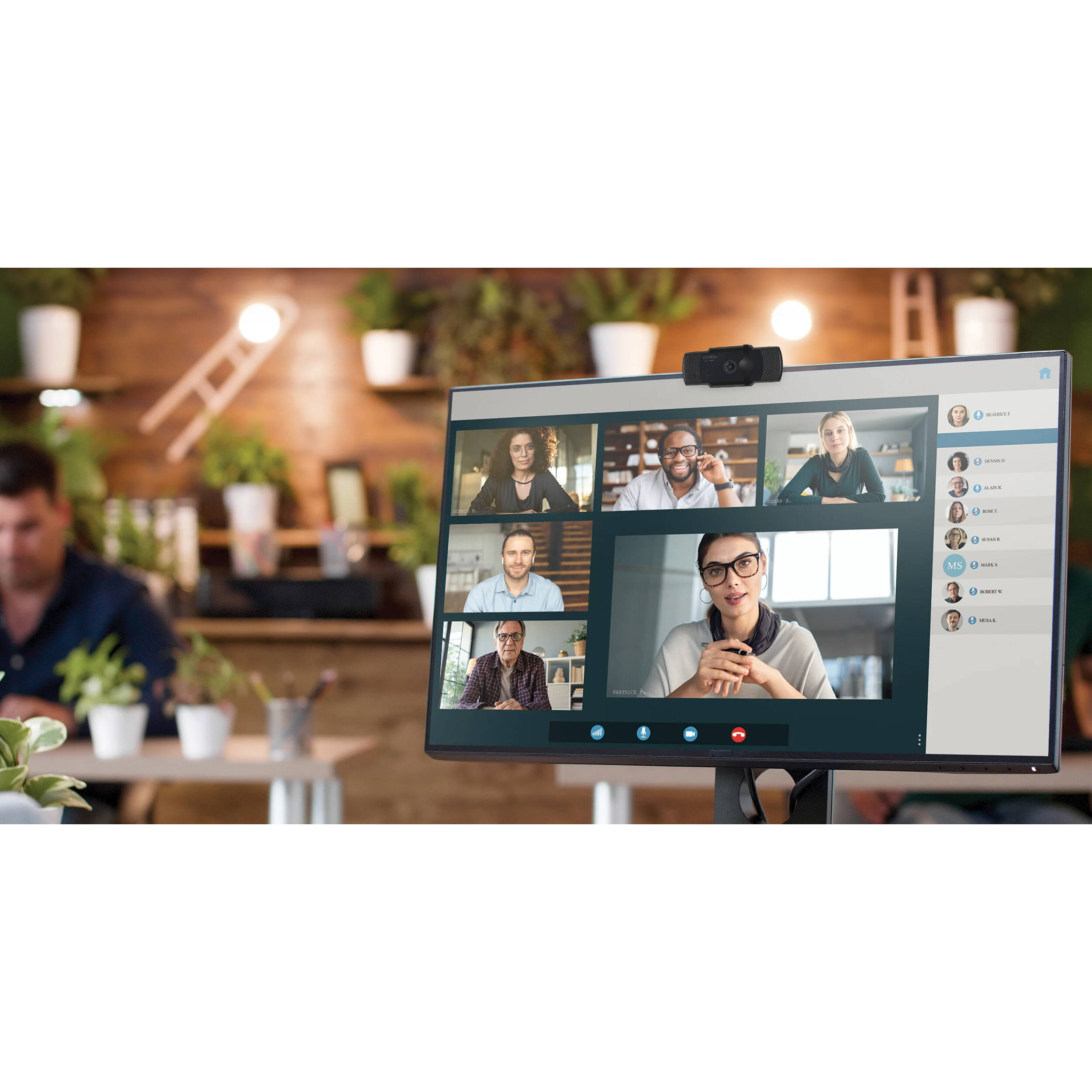 CODi FALCO 1080p HD webcam with auto focus and USB plug-and-play connectivity — view 5