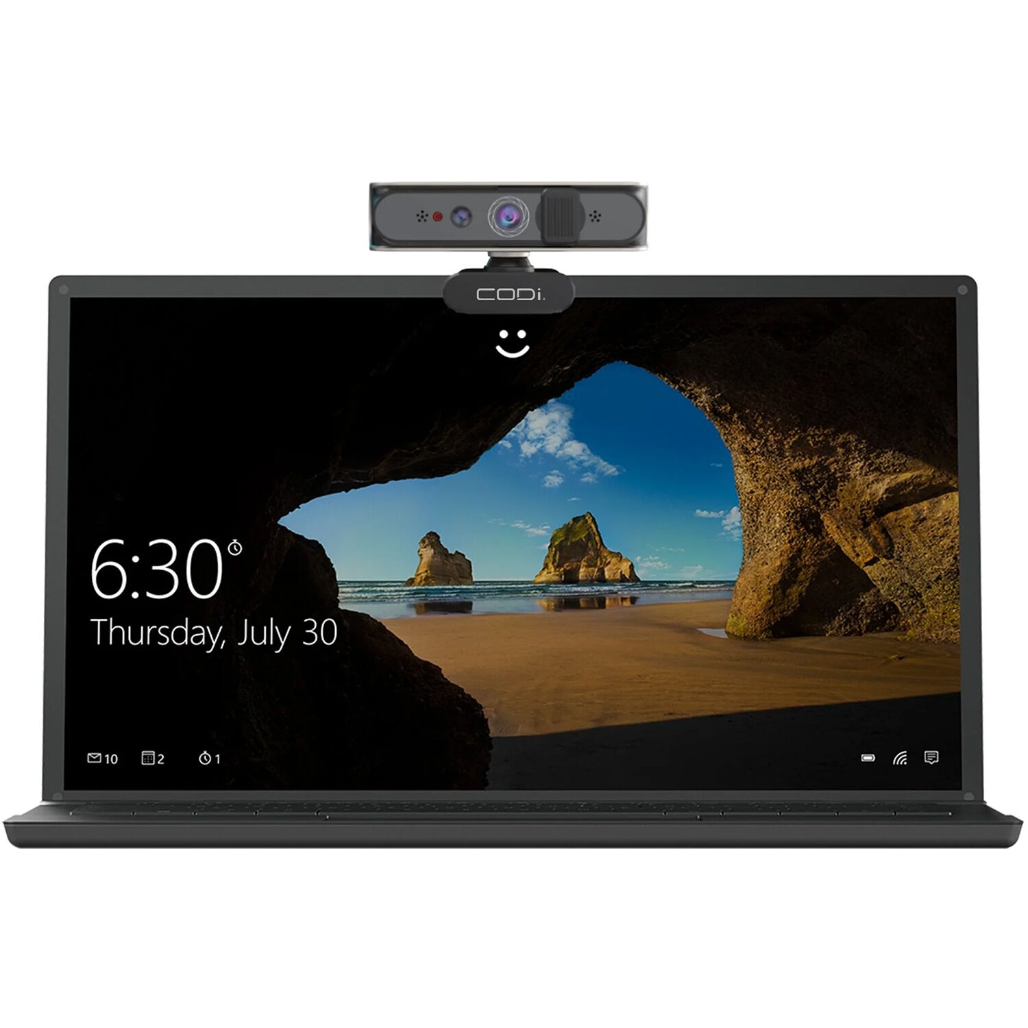 CODi ALLOCCO 1080p IR facial recognition webcam for Windows Hello sign-in — view 4