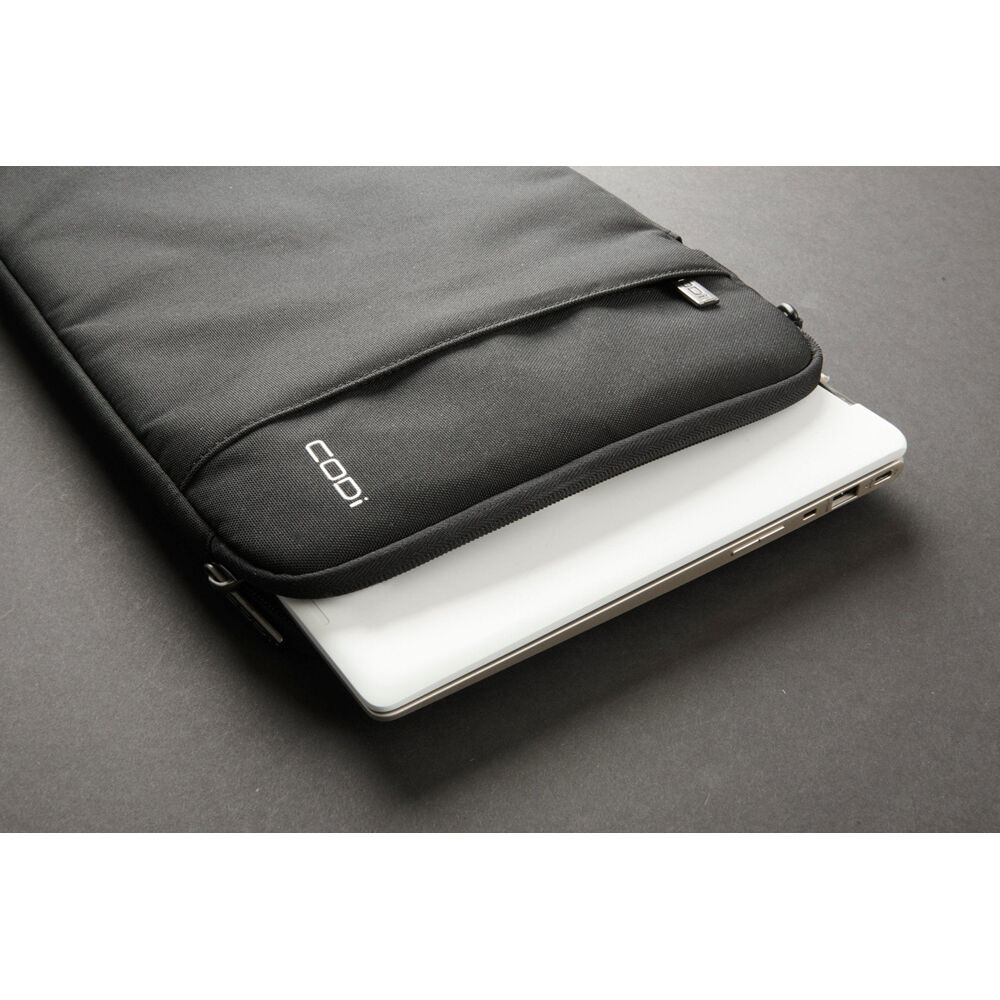 CODI AEGIS 13.3IN  LAPTOP SLEEVE BLACK ZIPPERED CHROMEBOOK CASE — view 4