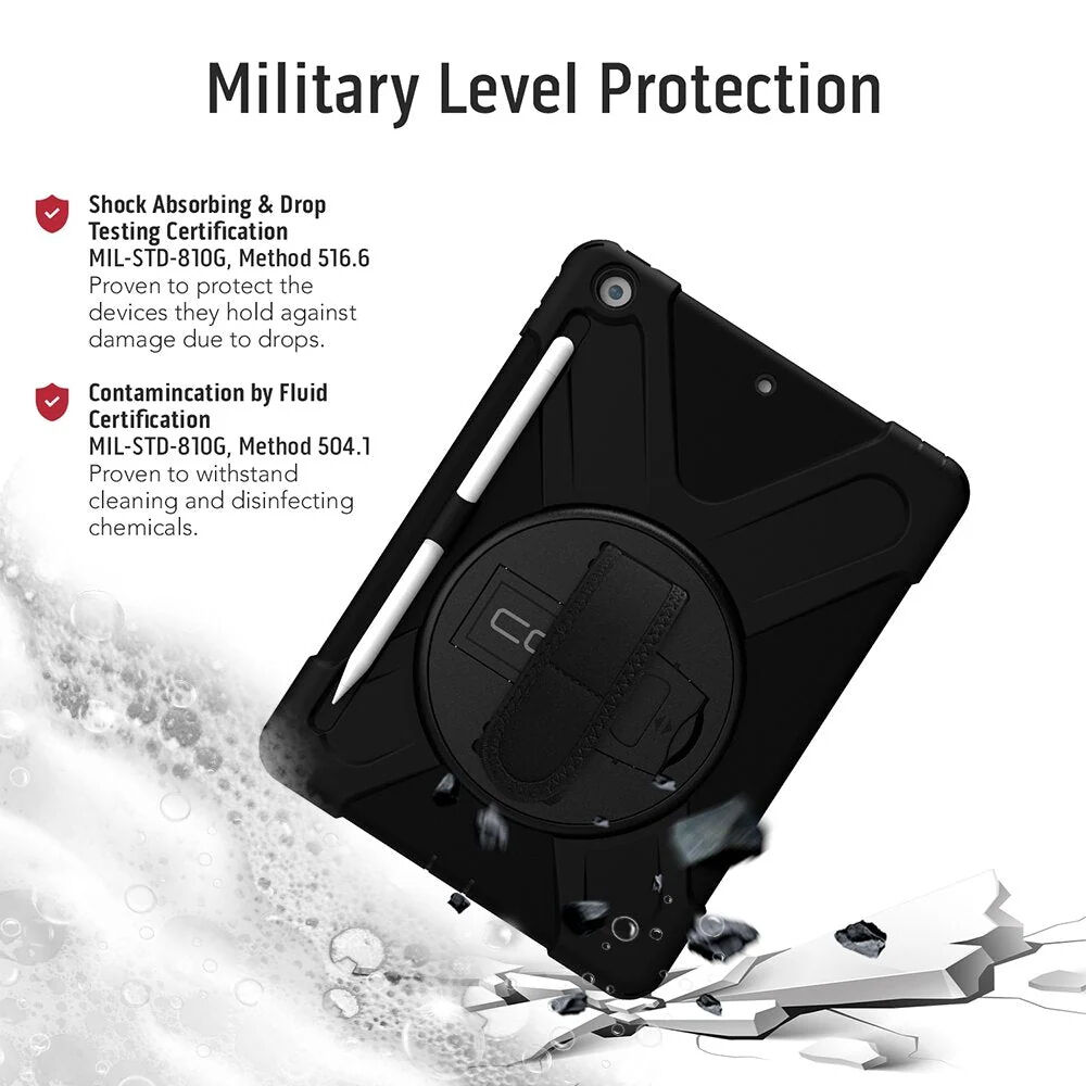 CODi rugged case for iPad 10.2-inch with integrated screen protector — view 2