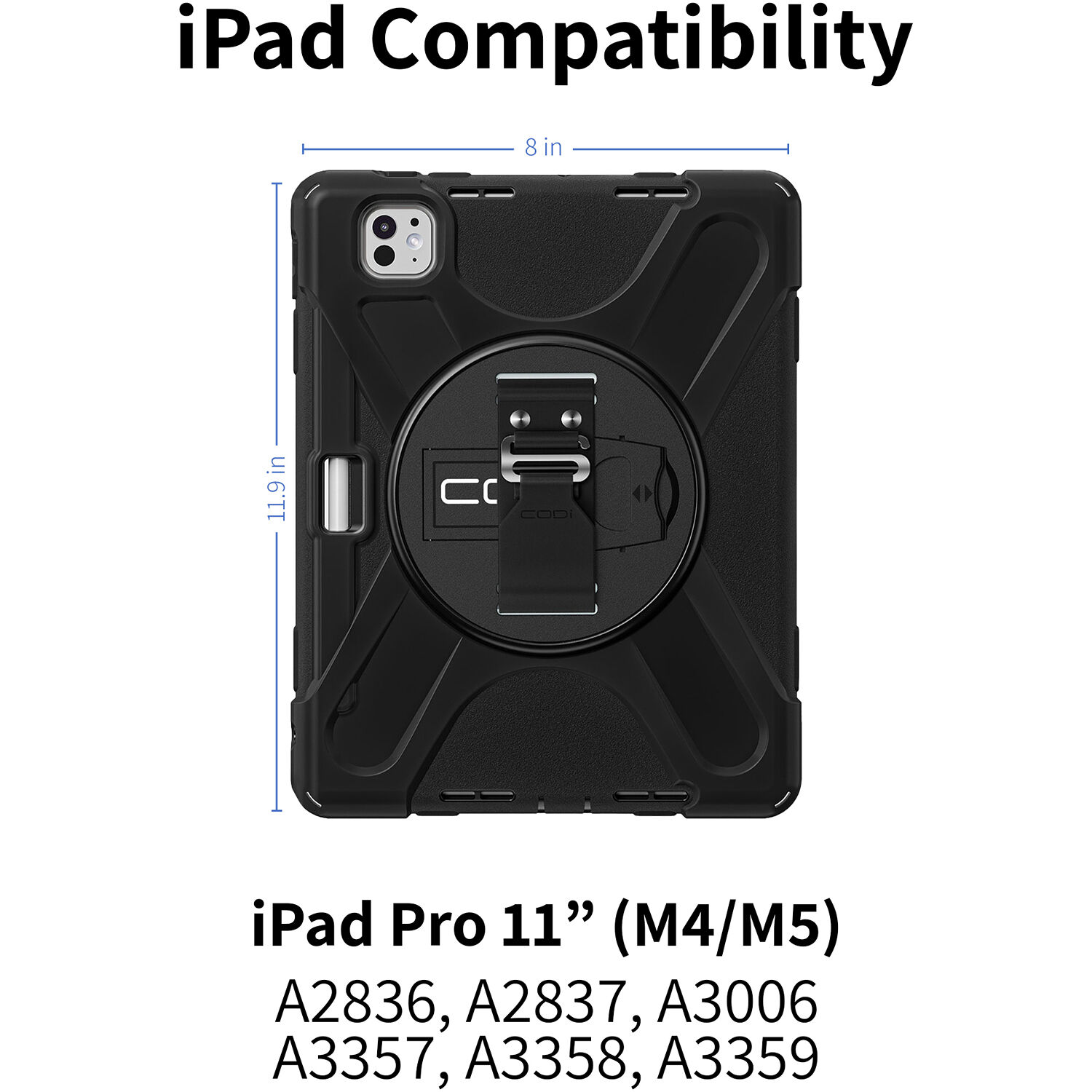 CODi rugged case for iPad Pro 11-inch M4 Gen 5 2024 — view 3