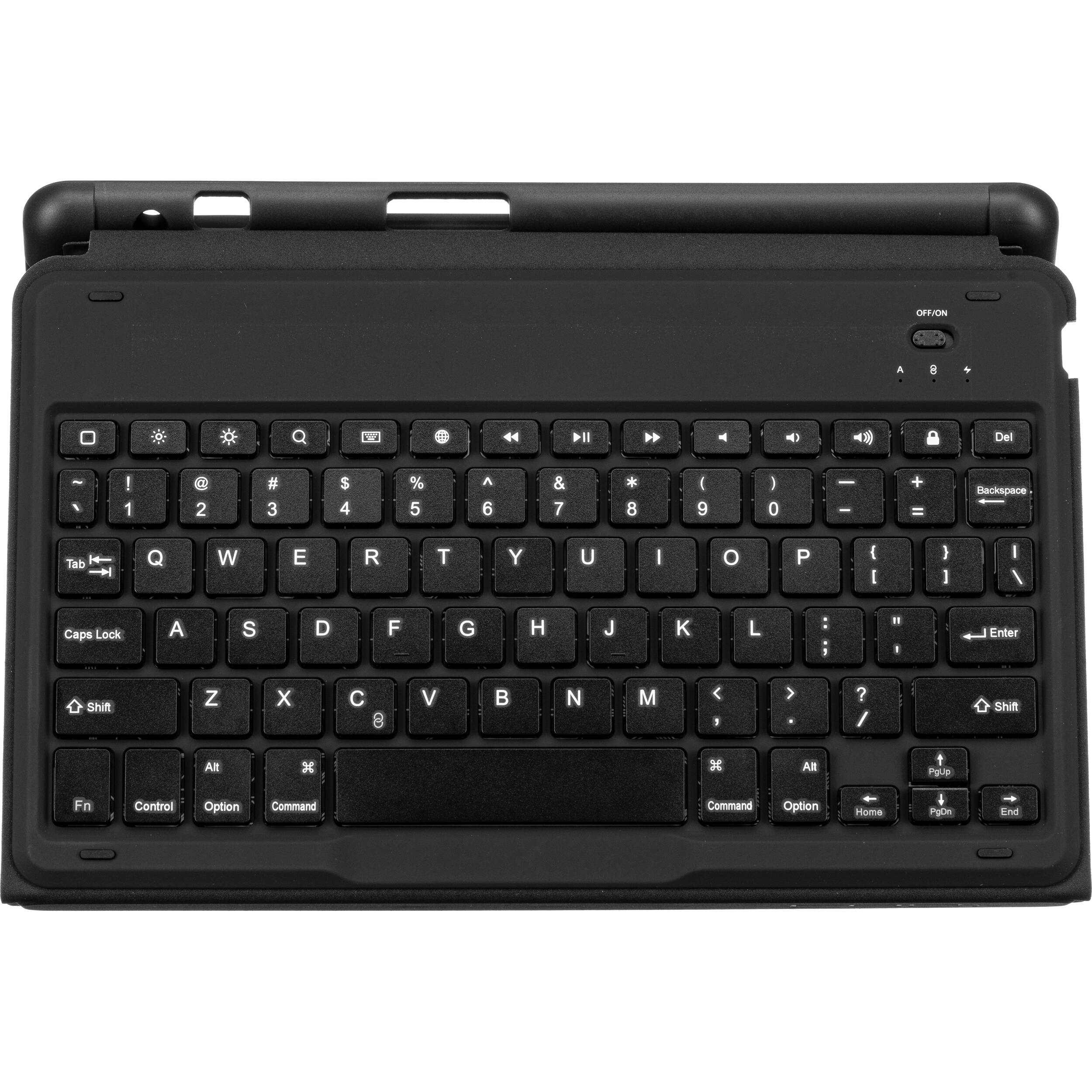 Black CODi BT folio keyboard case for iPad 10.2 in, compatible with iPad 7th and 8th generation — view 6