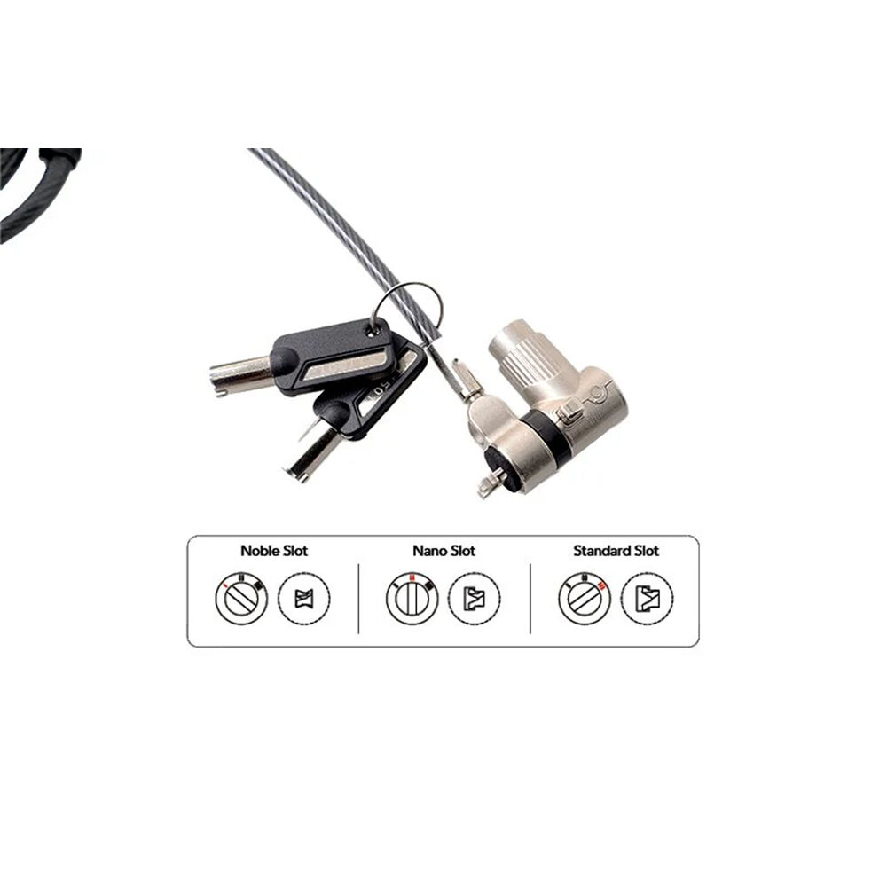 CODi KL2090 universal keyed lock body with T-bar for Noble Nano lock heads — view 3