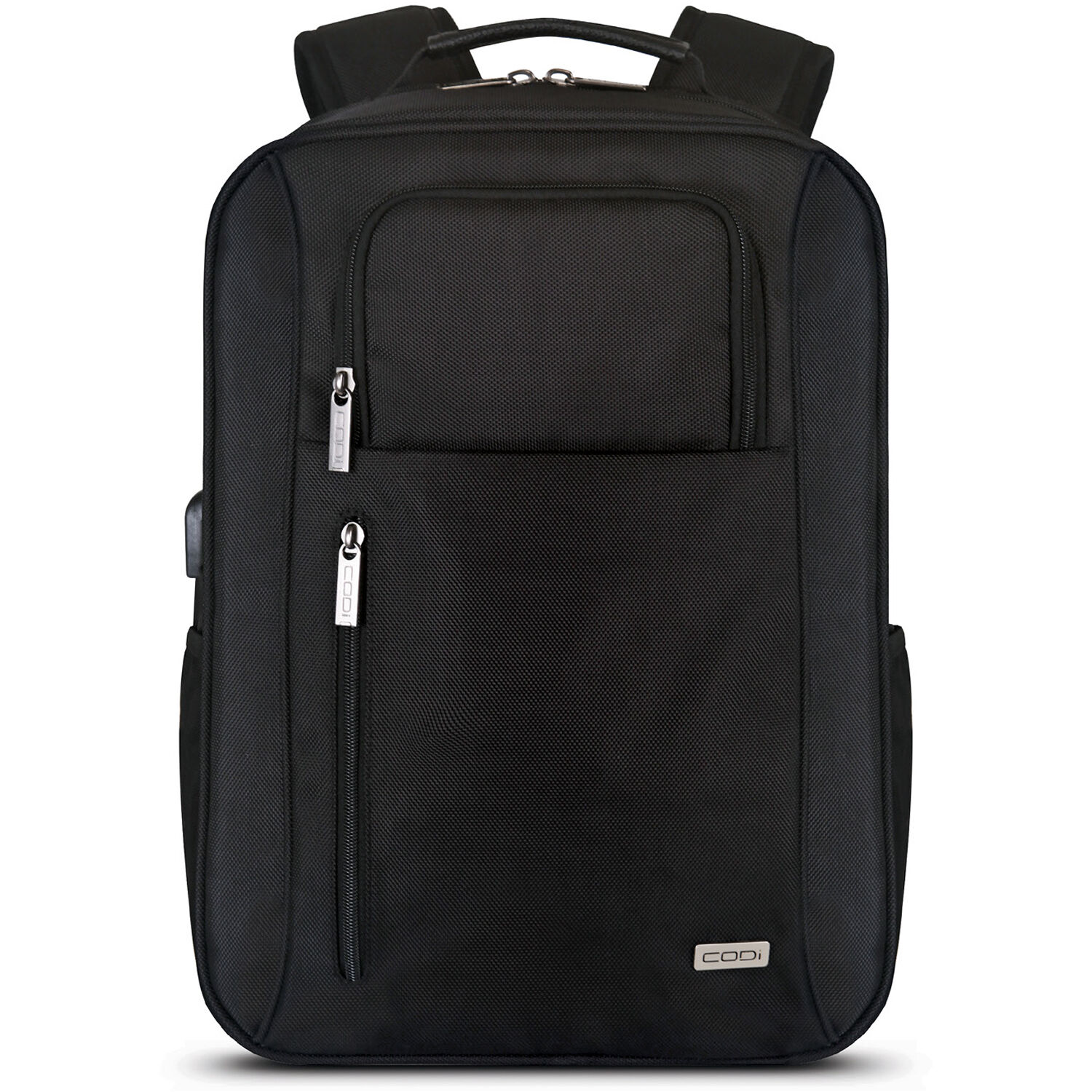 Codi 17.3in Black Magna  Backpack W/ Exterior USB Charging Port