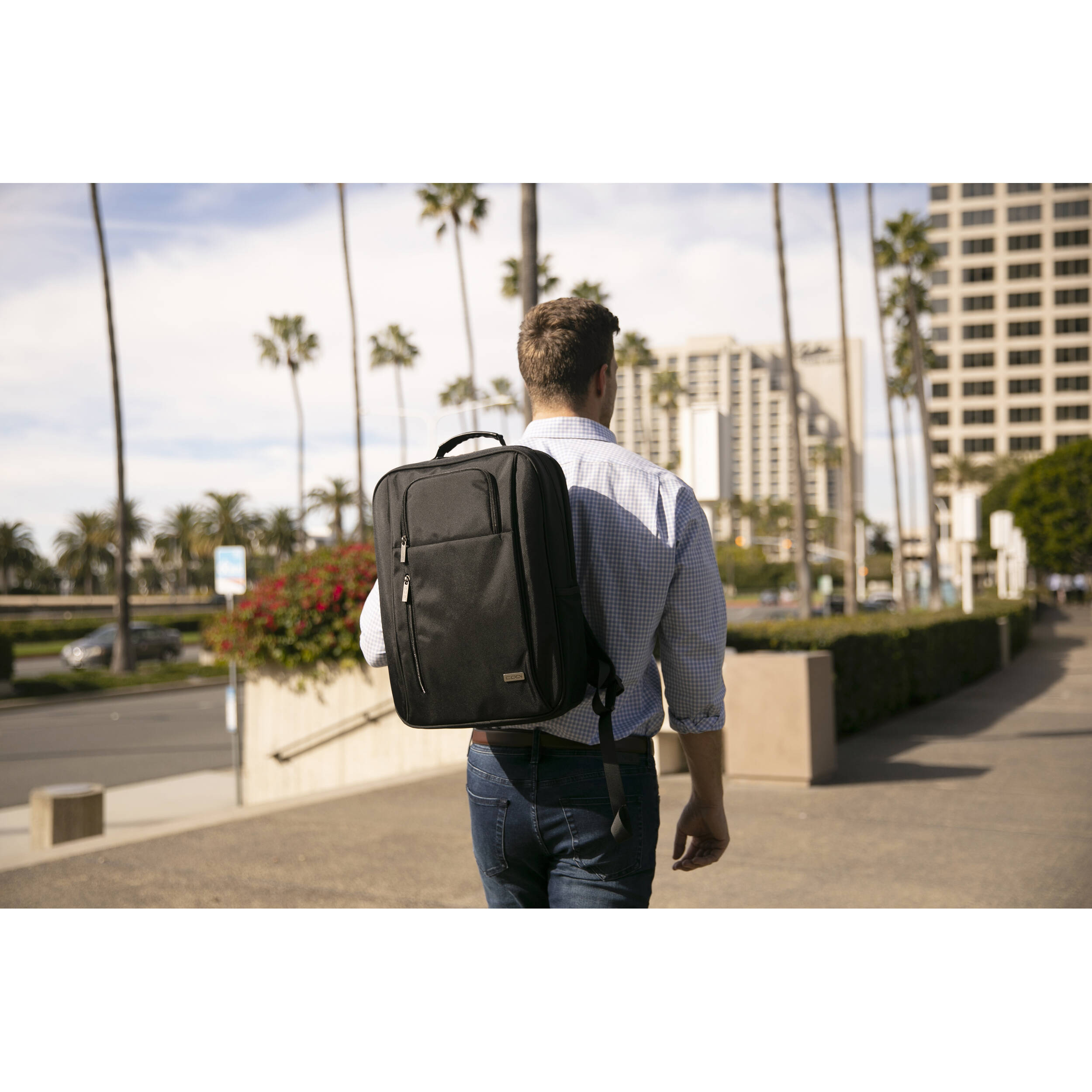 CODI 17.3IN BLACK MAGNA  BACKPACK W/ EXTERIOR USB CHARGING PORT — view 12