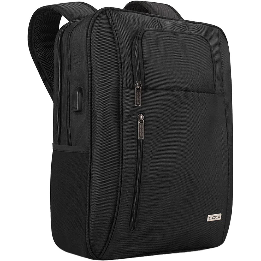 CODI 17.3IN BLACK MAGNA  BACKPACK W/ EXTERIOR USB CHARGING PORT — view 2