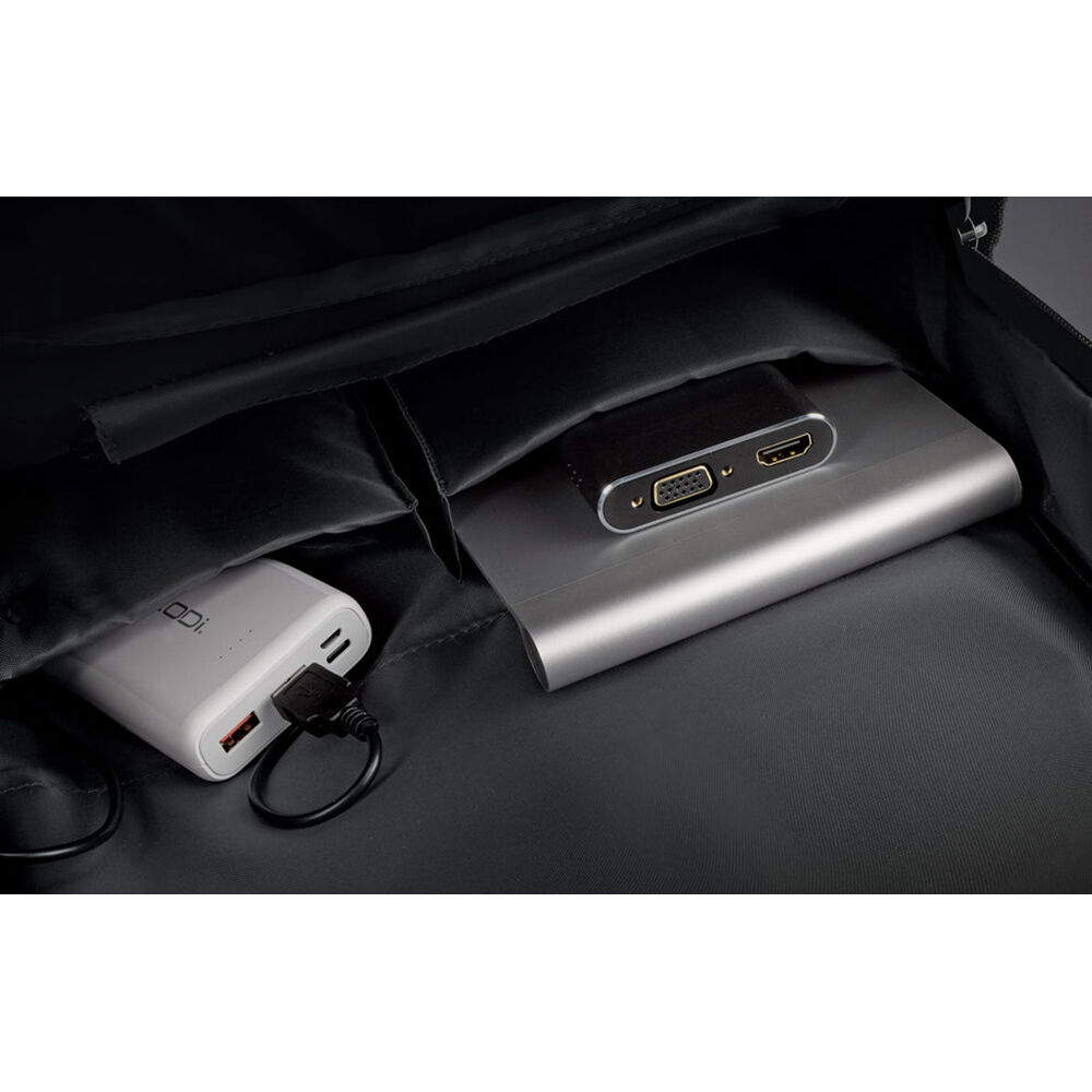 CODI 17.3IN BLACK MAGNA  BACKPACK W/ EXTERIOR USB CHARGING PORT — view 5
