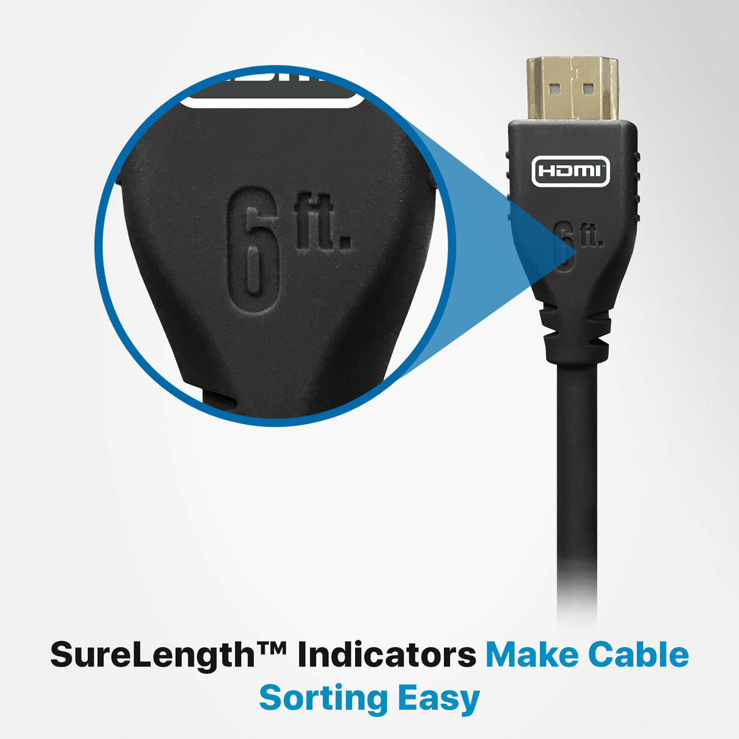 COMPREHENSIVE CONNECTIVITY COMPANY 3FT MICROFLEX 48G 8K HDMI CABLE JET BLACK PROGRIP HDMI — view 5