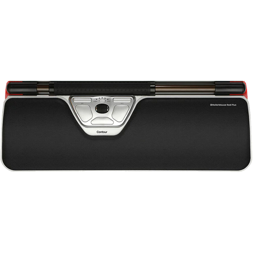 Contour Design RollerMouse Red Plus Wireless centered ergonomic mouse for professional workstation use — view 2