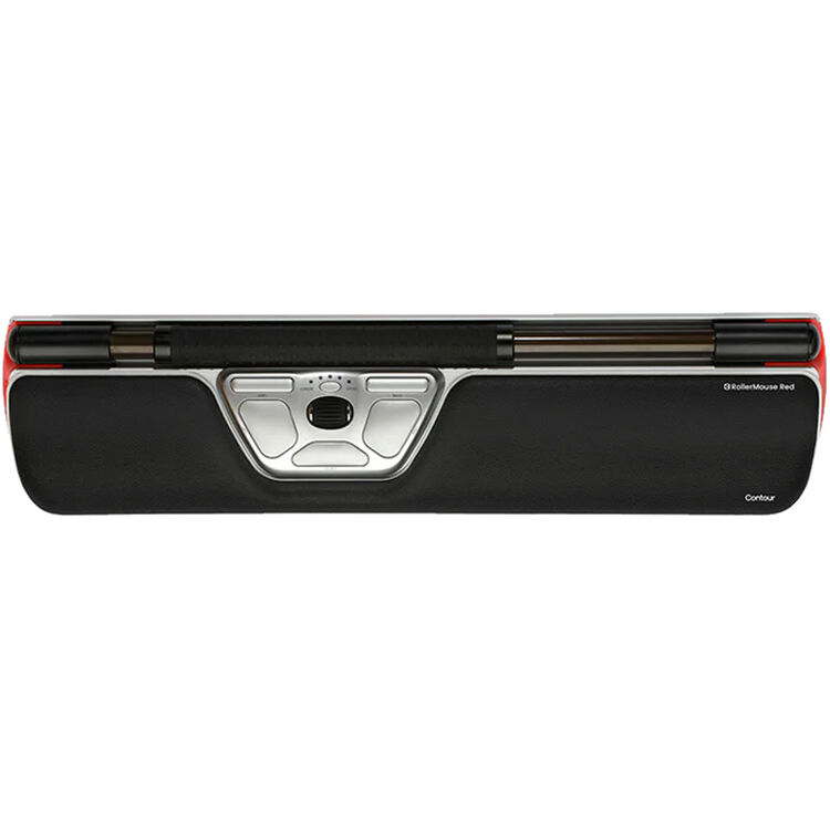 Contour Design RollerMouse Red Wired centered ergonomic mouse for reduced reach and precise cursor control — view 2