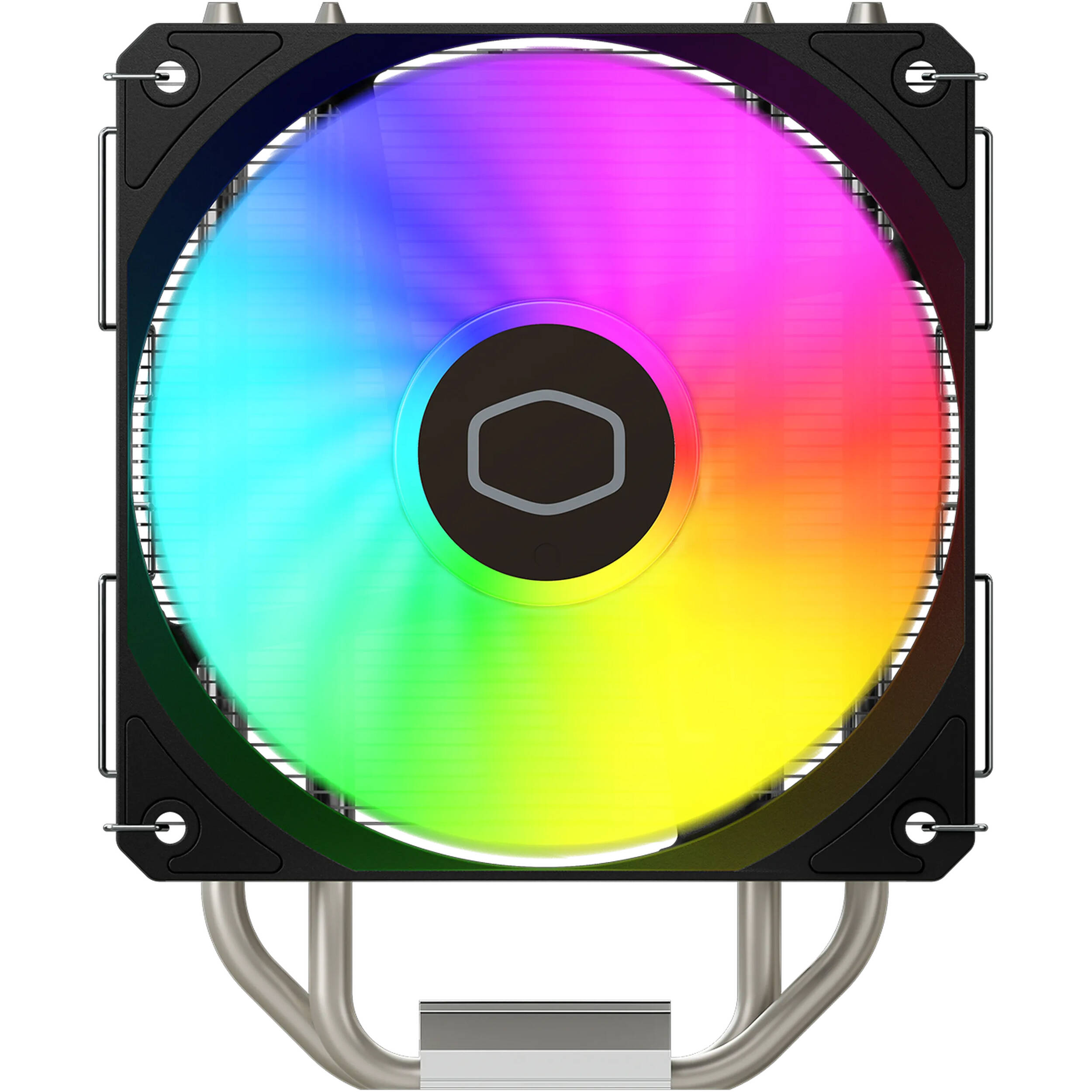 Cooler Master Hyper 212 Spectrum V3 ARGB tower CPU cooler with 4 heat pipes and ARGB lighting — view 2