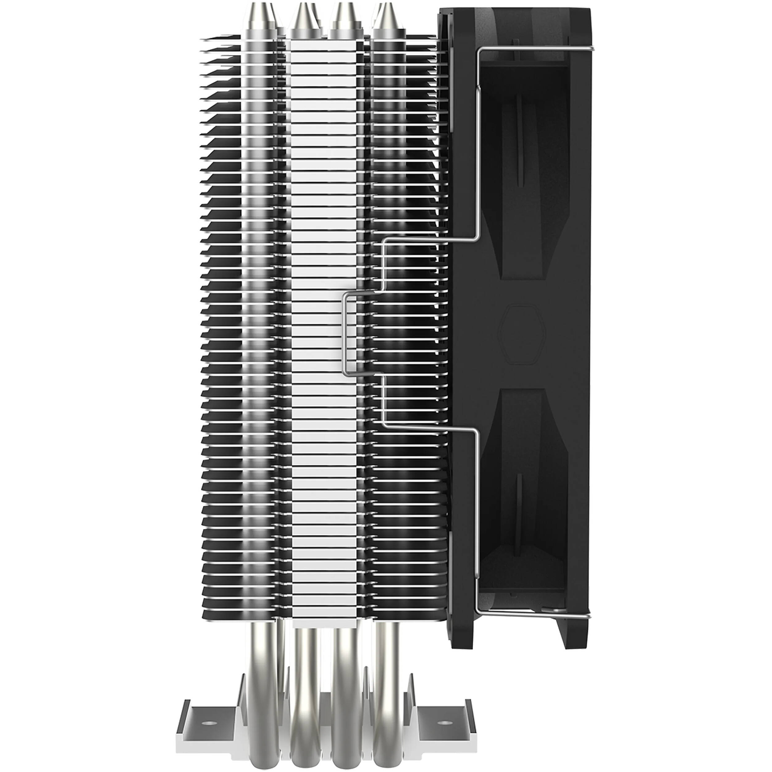 Cooler Master Hyper 212 Spectrum V3 ARGB tower CPU cooler with 4 heat pipes and ARGB lighting — view 3