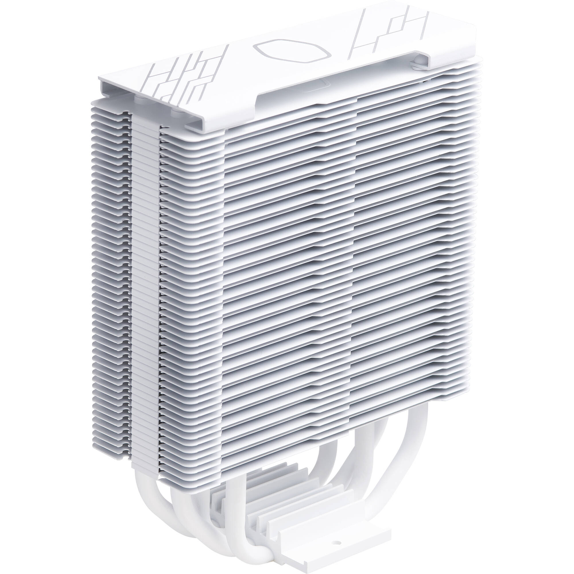 Cooler Master Hyper 212 Halo White tower CPU cooler with white heatsink and ARGB fan — view 7