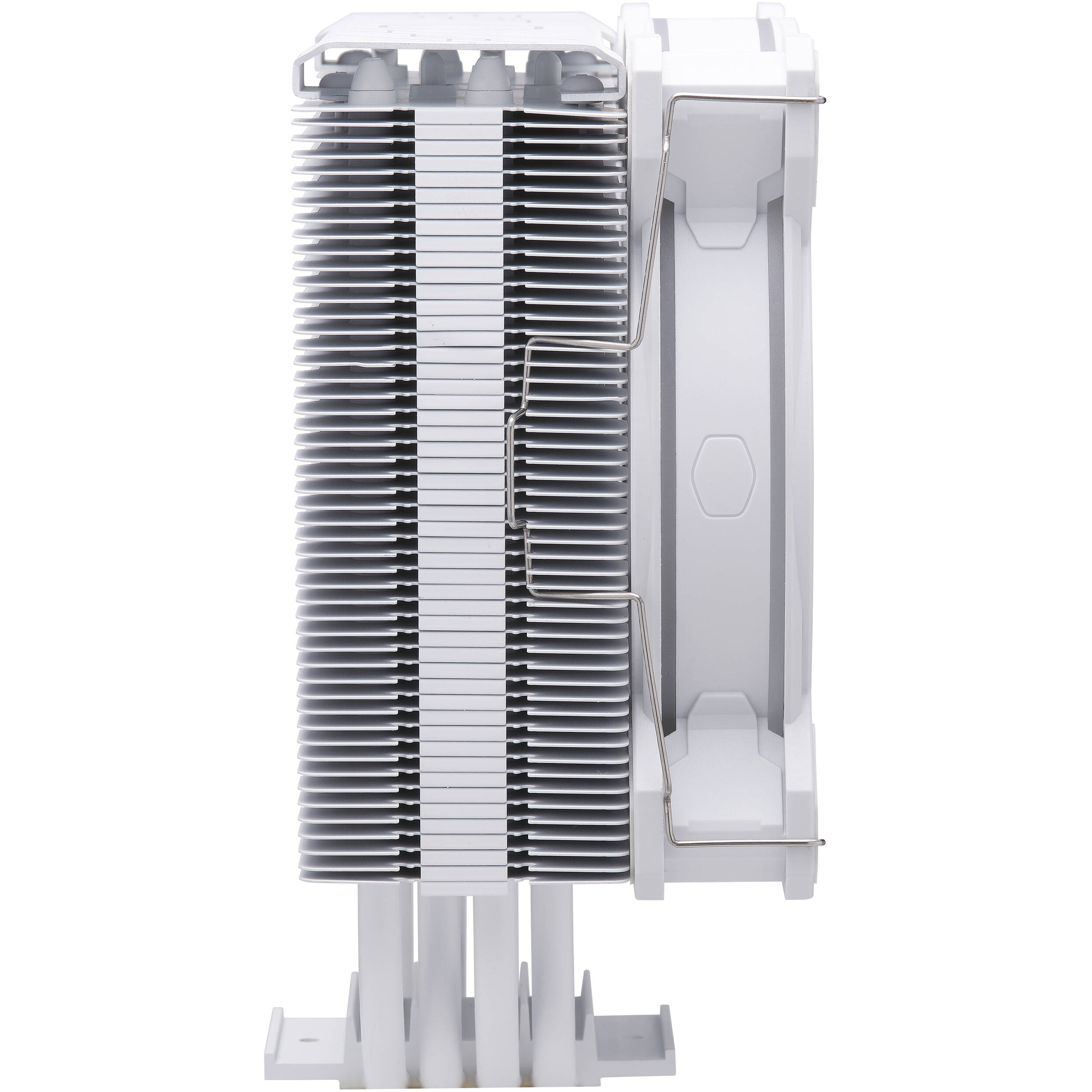 Cooler Master Hyper 212 Halo White tower CPU cooler with white heatsink and ARGB fan — view 8