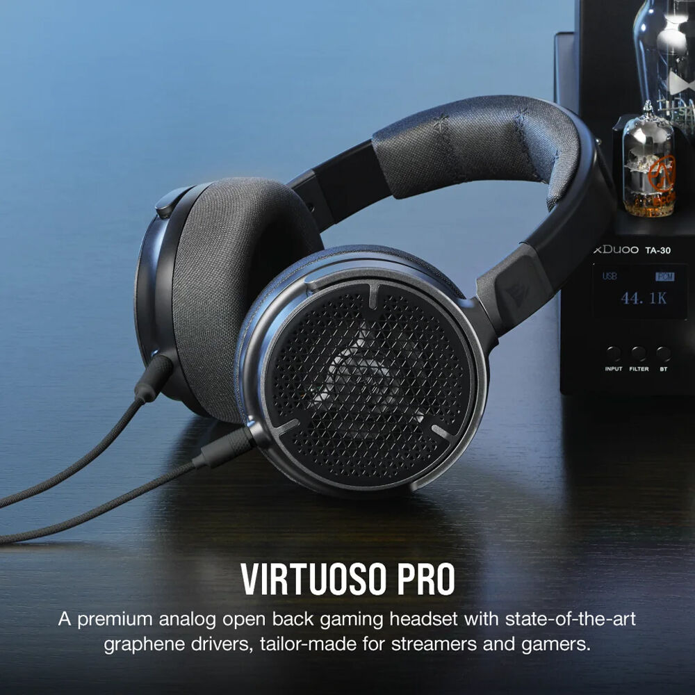 CORSAIR VIRTUOSO PRO Wired open-back headset with 50 mm graphene drivers — view 2