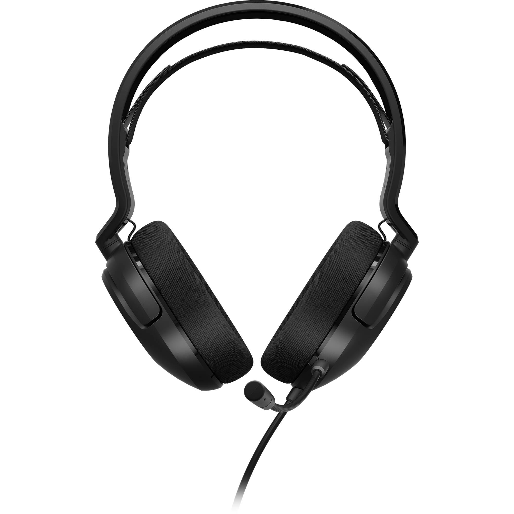 CORSAIR HS35 V2 Carbon wired over-ear gaming headset with flip-up microphone — view 2