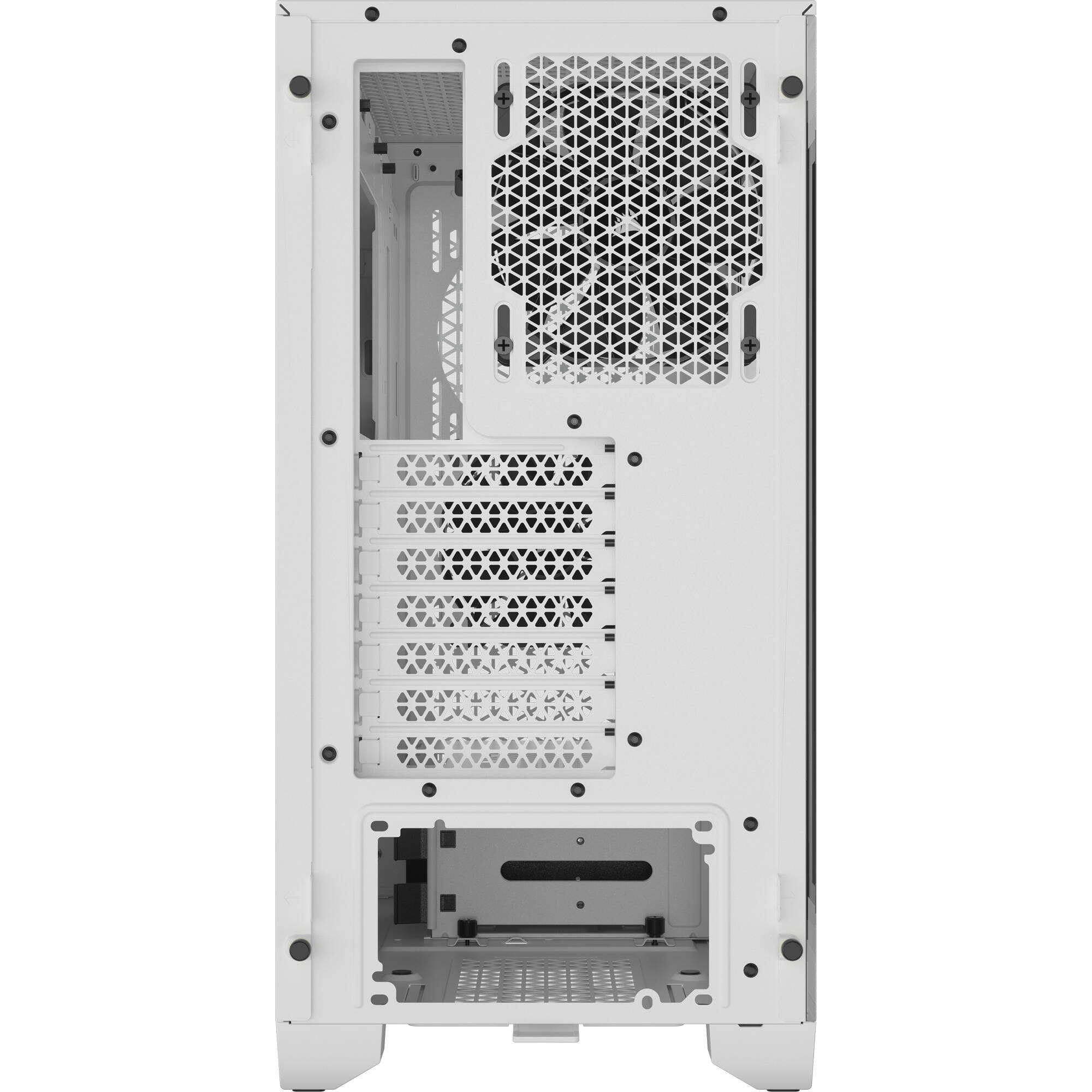 Corsair 3000D AIRFLOW white mid-tower case with tempered glass side panel and two SP120 ELITE fans — view 5