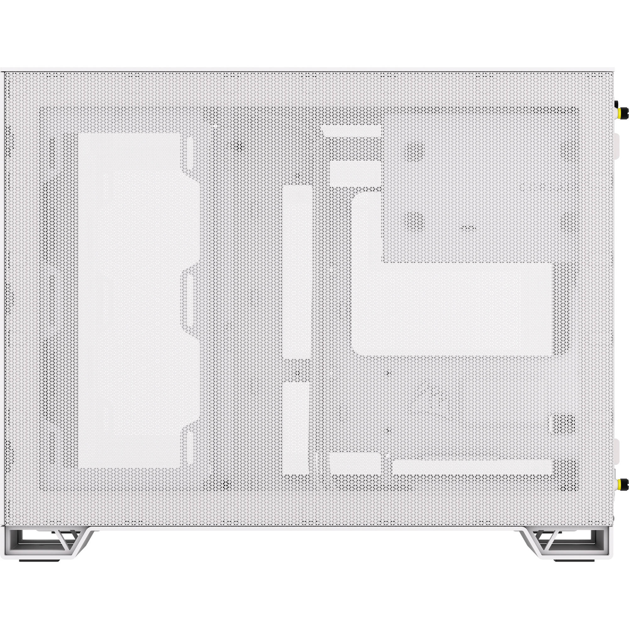 White CORSAIR 2500D AIRFLOW Micro ATX dual-chamber PC case with high-airflow front design — view 18