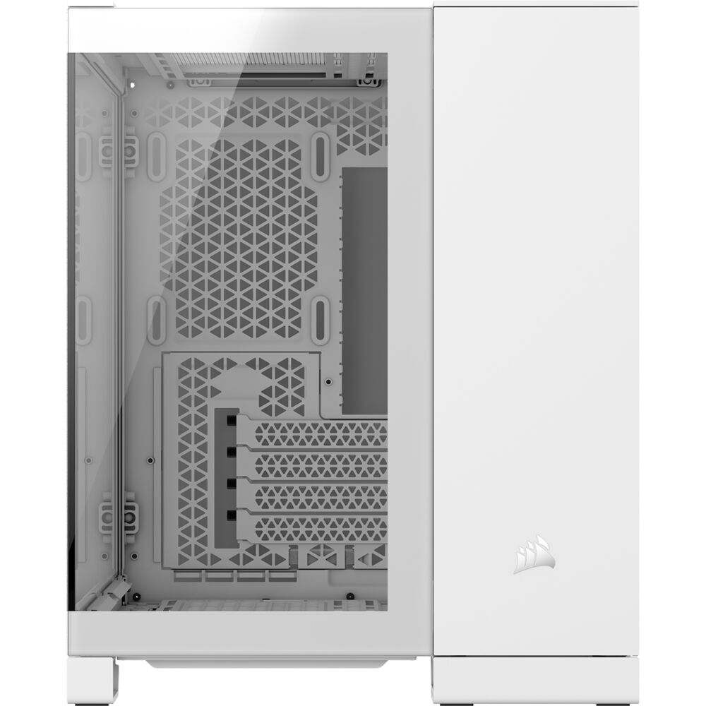 Corsair 2500X RGB mid tower dual-chamber PC case with dual tempered glass panels and RGB fans — view 2