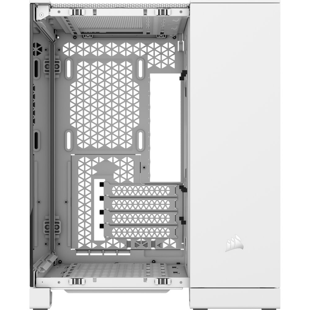 Corsair 2500X RGB mid tower dual-chamber PC case with dual tempered glass panels and RGB fans — view 3