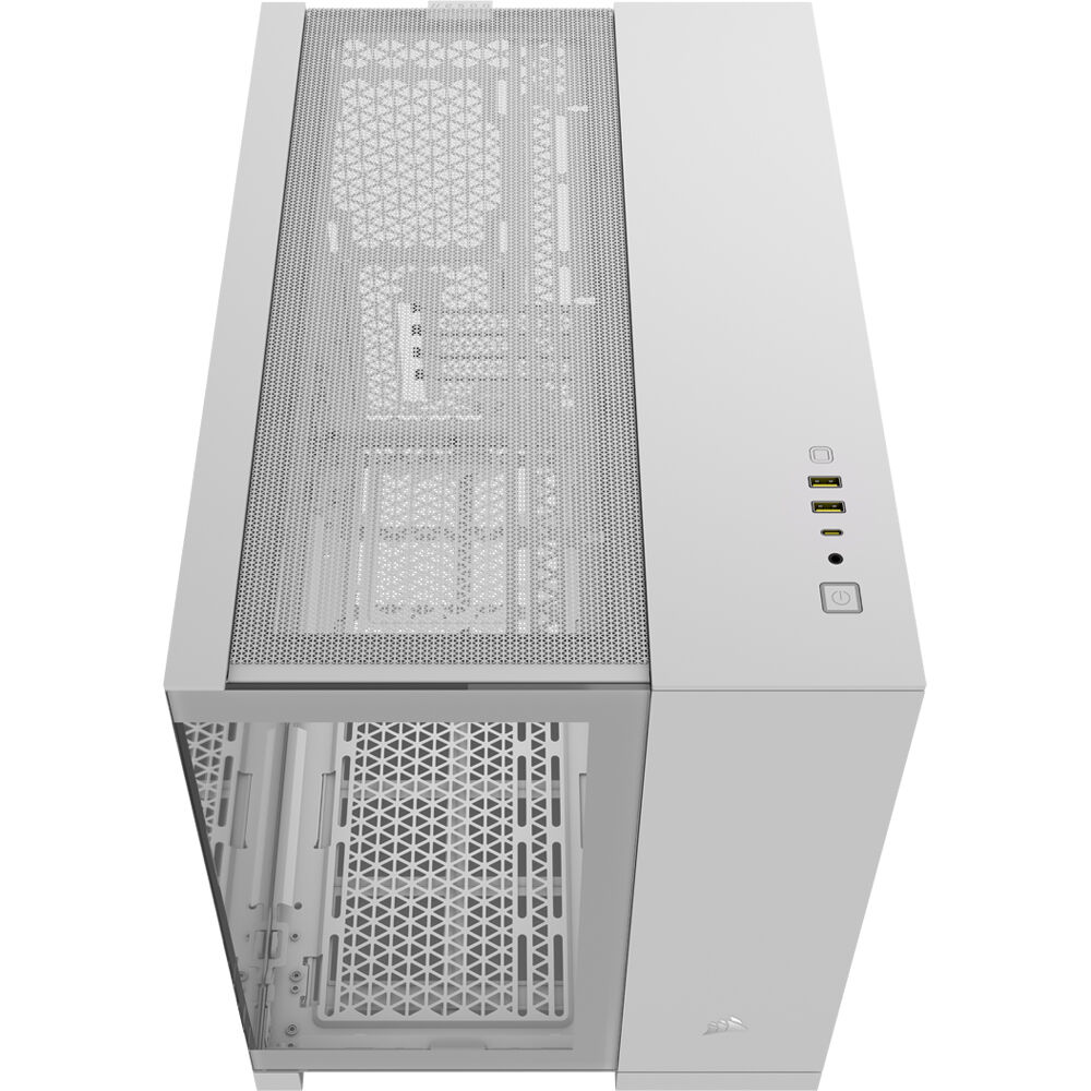 Corsair 2500X RGB mid tower dual-chamber PC case with dual tempered glass panels and RGB fans — view 4
