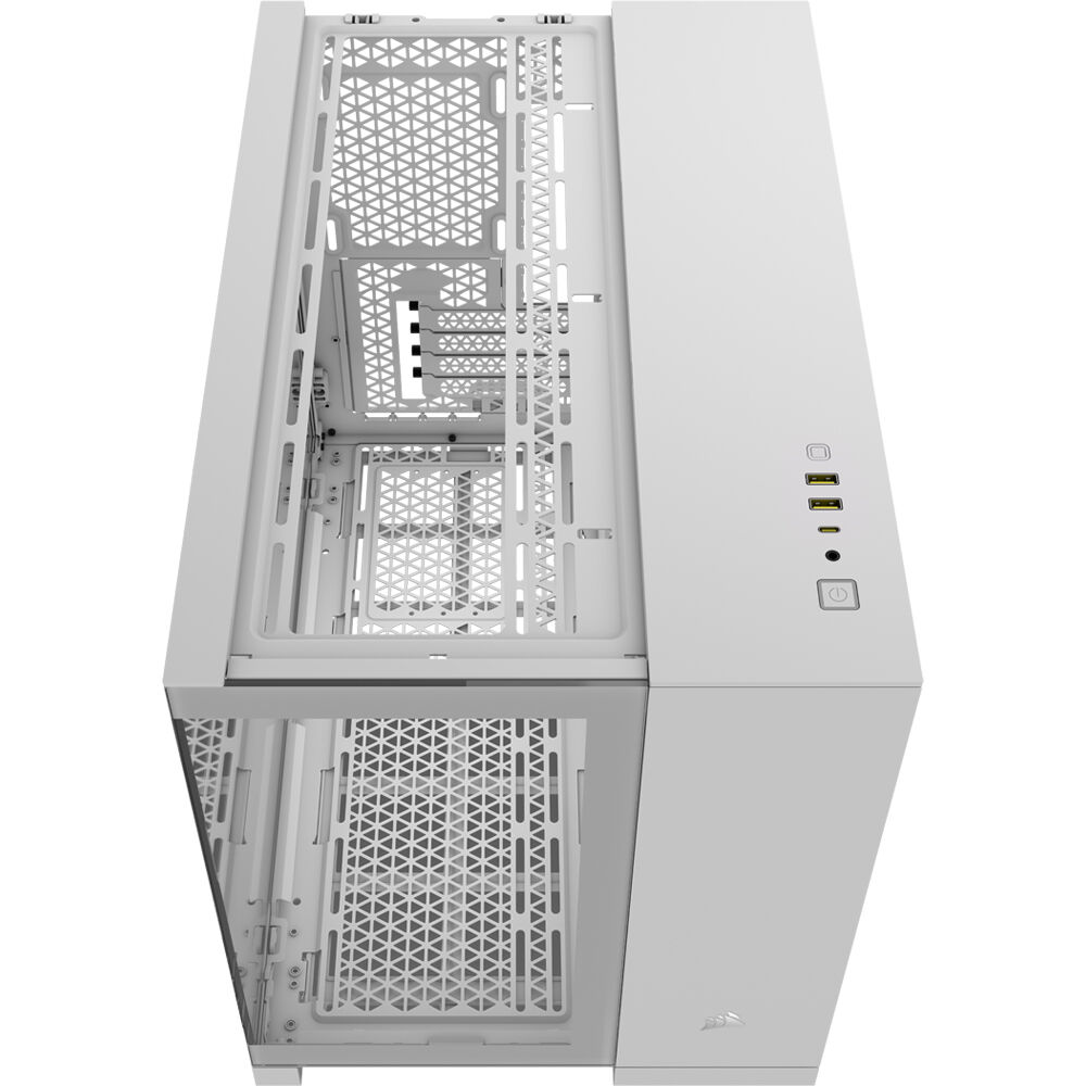 Corsair 2500X RGB mid tower dual-chamber PC case with dual tempered glass panels and RGB fans — view 5