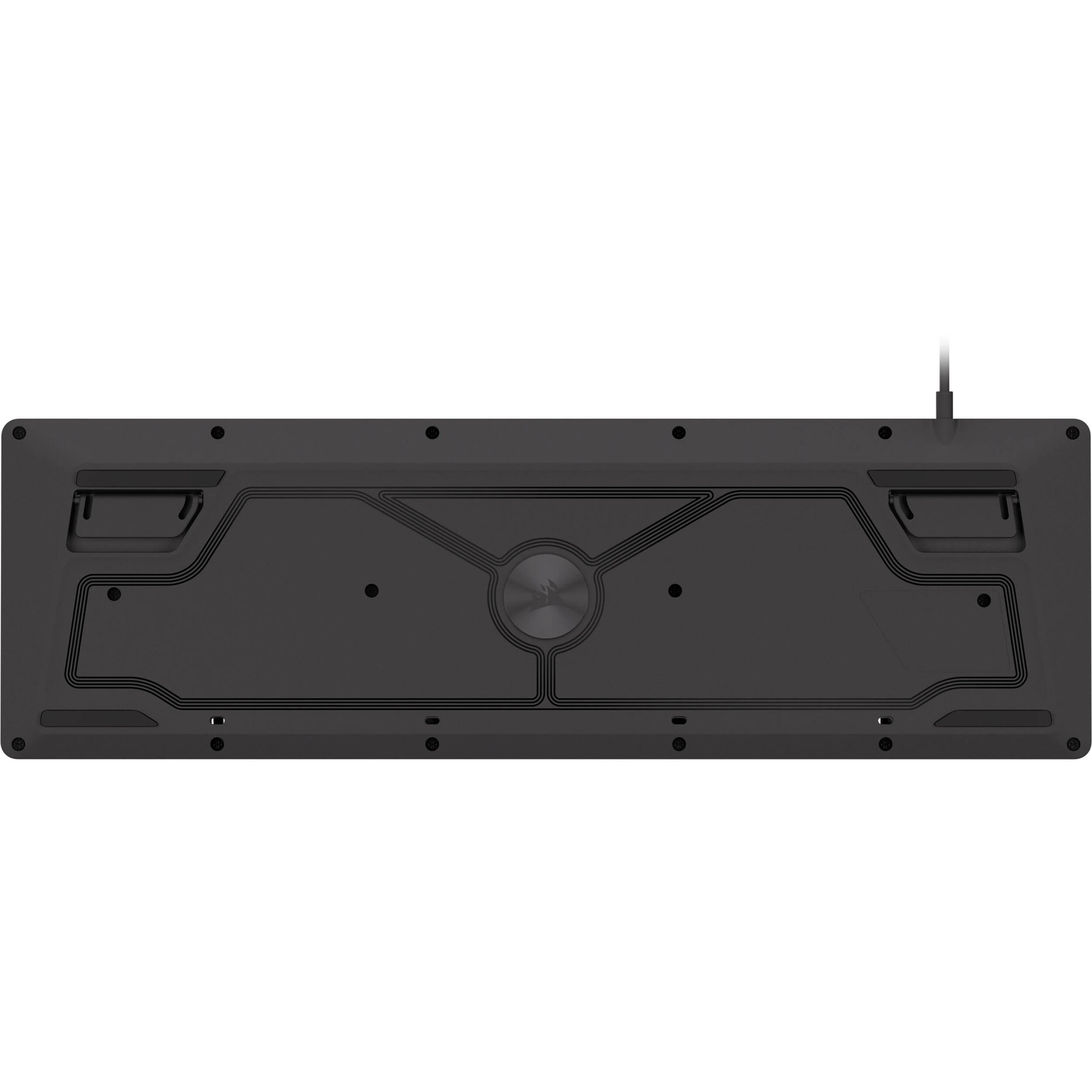 CORSAIR K55 CORE wired RGB gaming keyboard with full-size layout and media controls — view 4