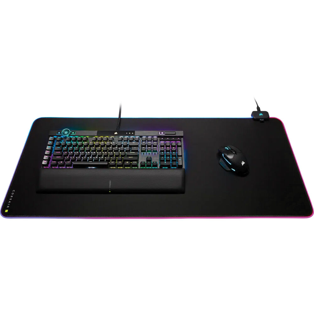 Corsair MM700 RGB Extended-XL black gaming mouse pad with RGB illumination, model CH-9417070-WW — view 3