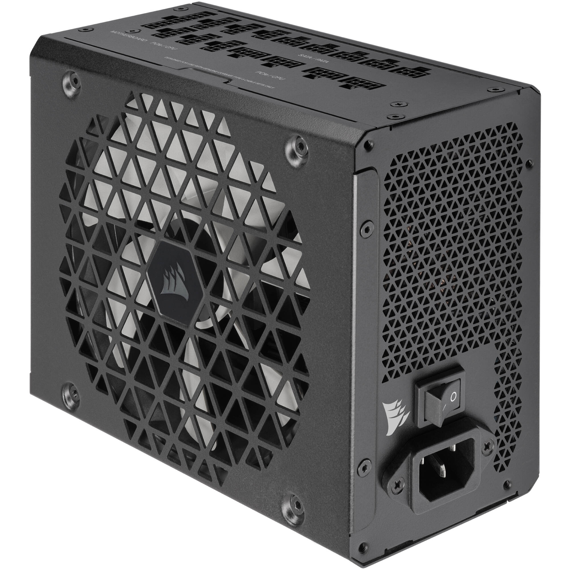 Corsair RM1200x SHIFT Series 1,200 W 80 Plus Gold fully modular power supply with side-mounted modular connections — view 2