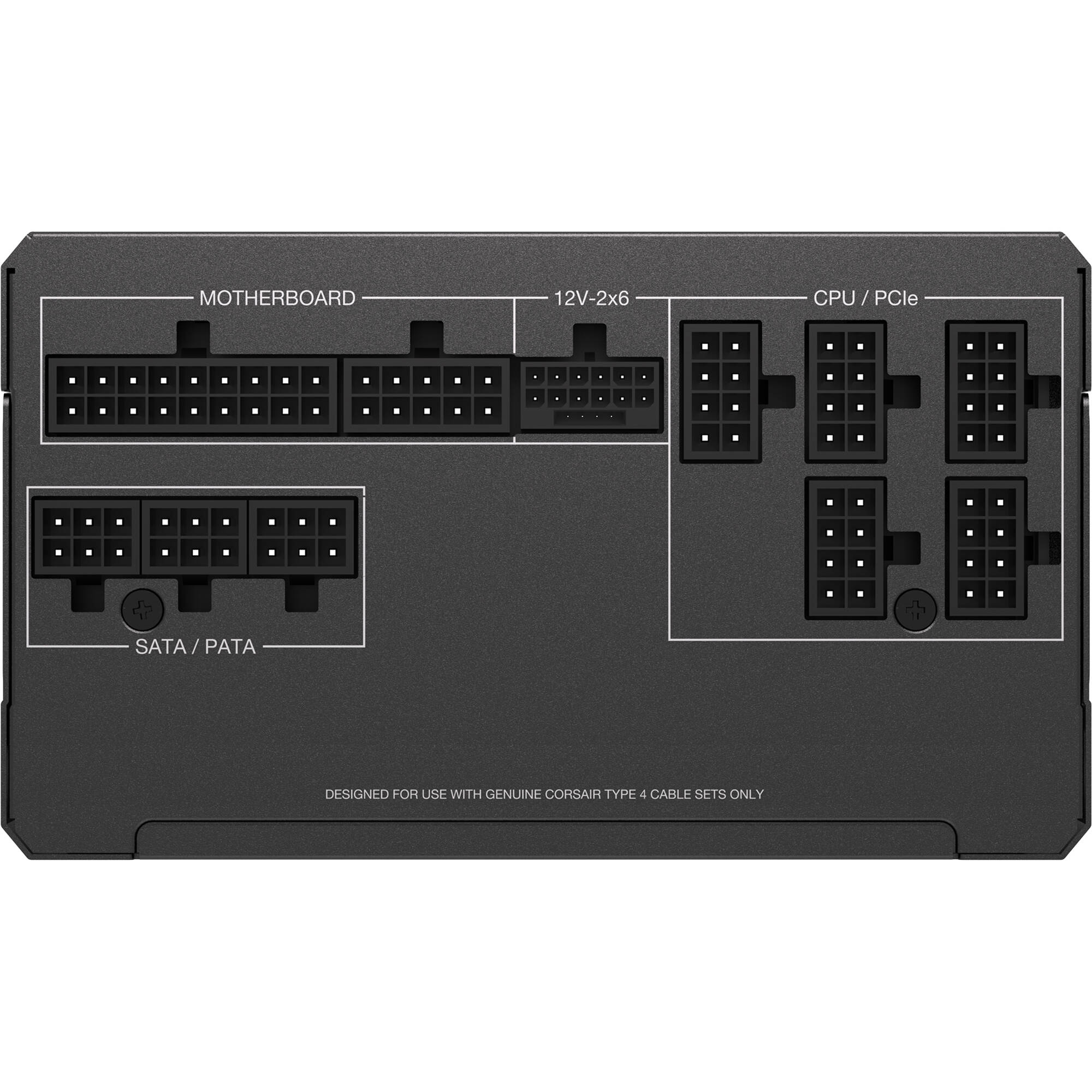 Corsair RM850x 850 W fully modular ATX 3.1 power supply in black — view 10