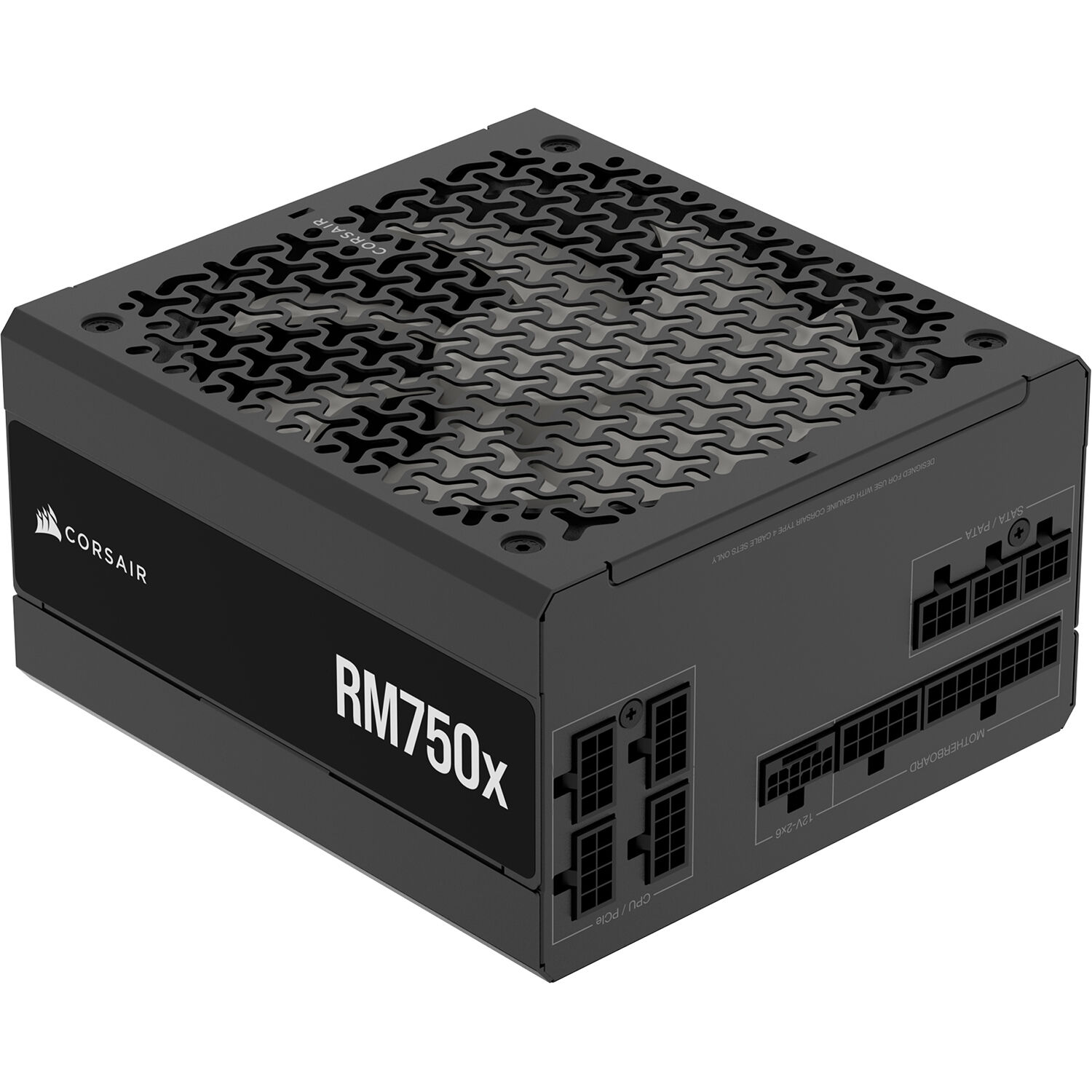 Corsair RM750x 750 W ATX 3.1 fully modular power supply with Cybenetics Gold certification — view 3