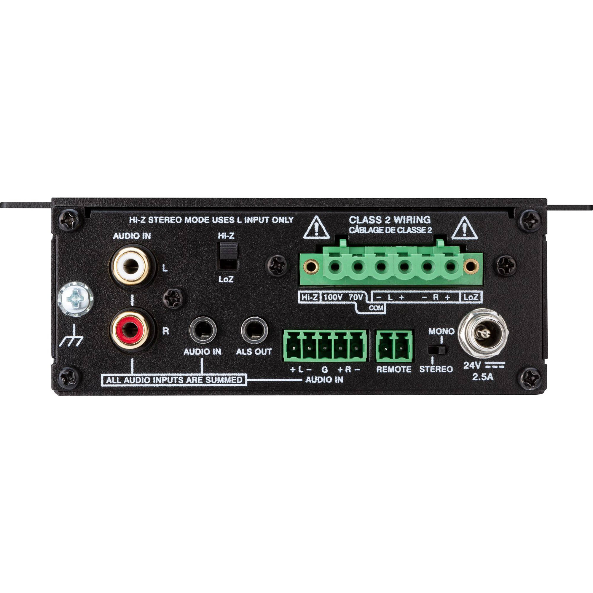 Crestron AMP-X75 75 W Class D single-channel amplifier for pro AV rack installations — view 4