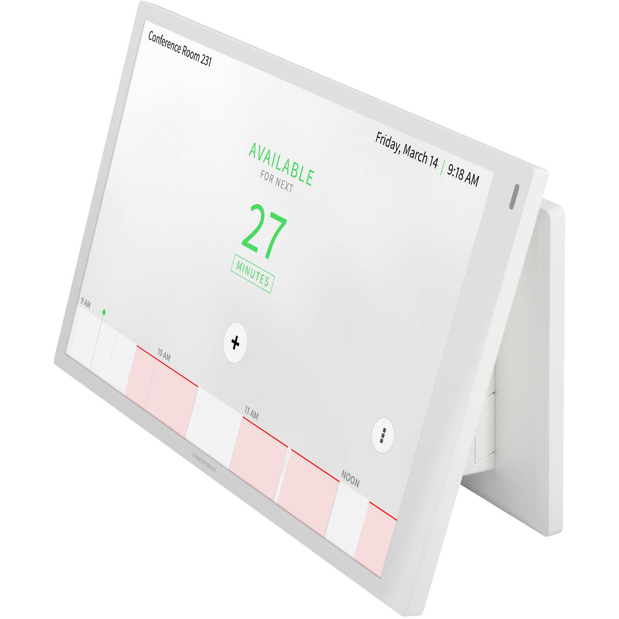 Crestron angled multisurface mount kit for TSW-770 and TSW-1070 series in white smooth finish — view 3