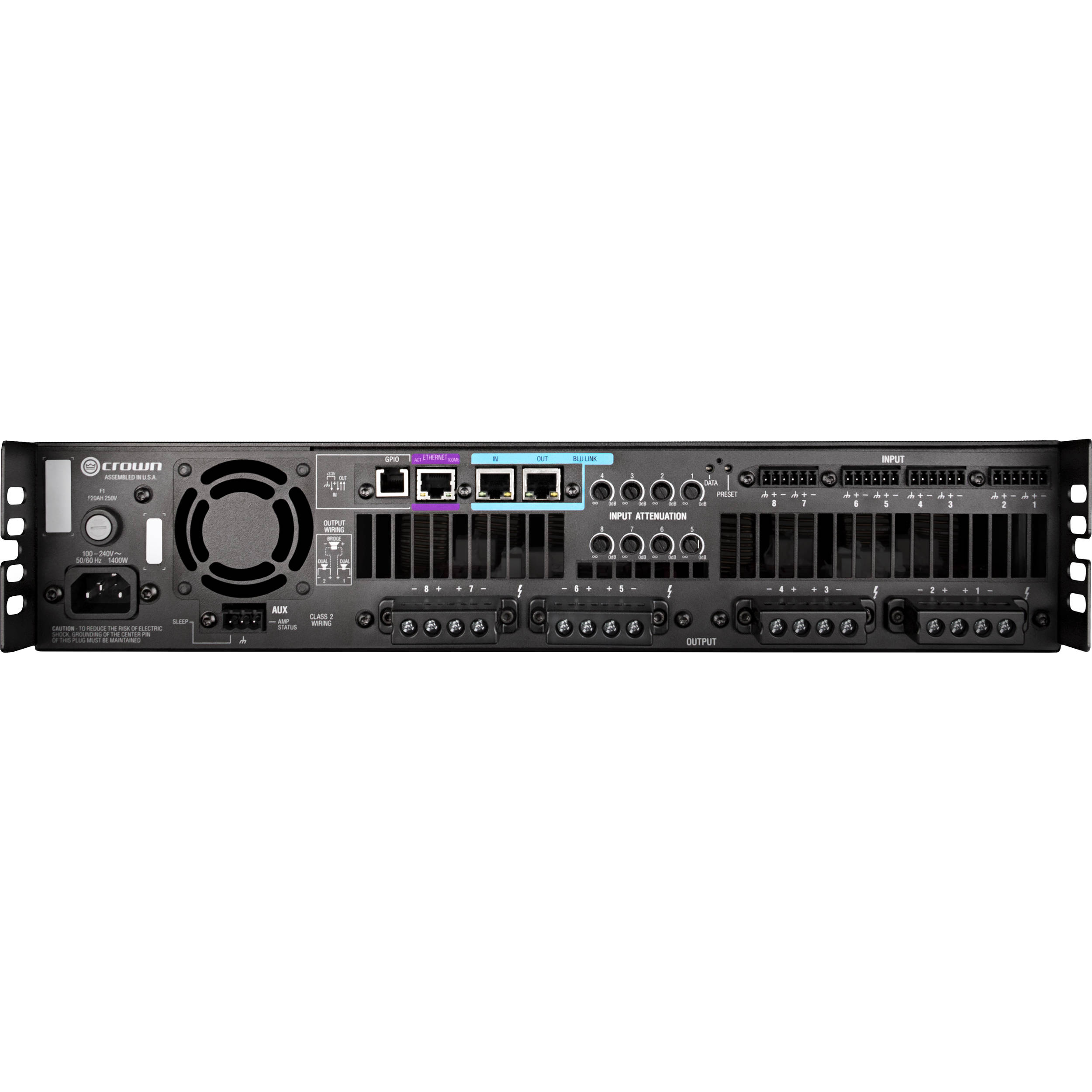 CROWN 8x300W Power Amplifier — view 3