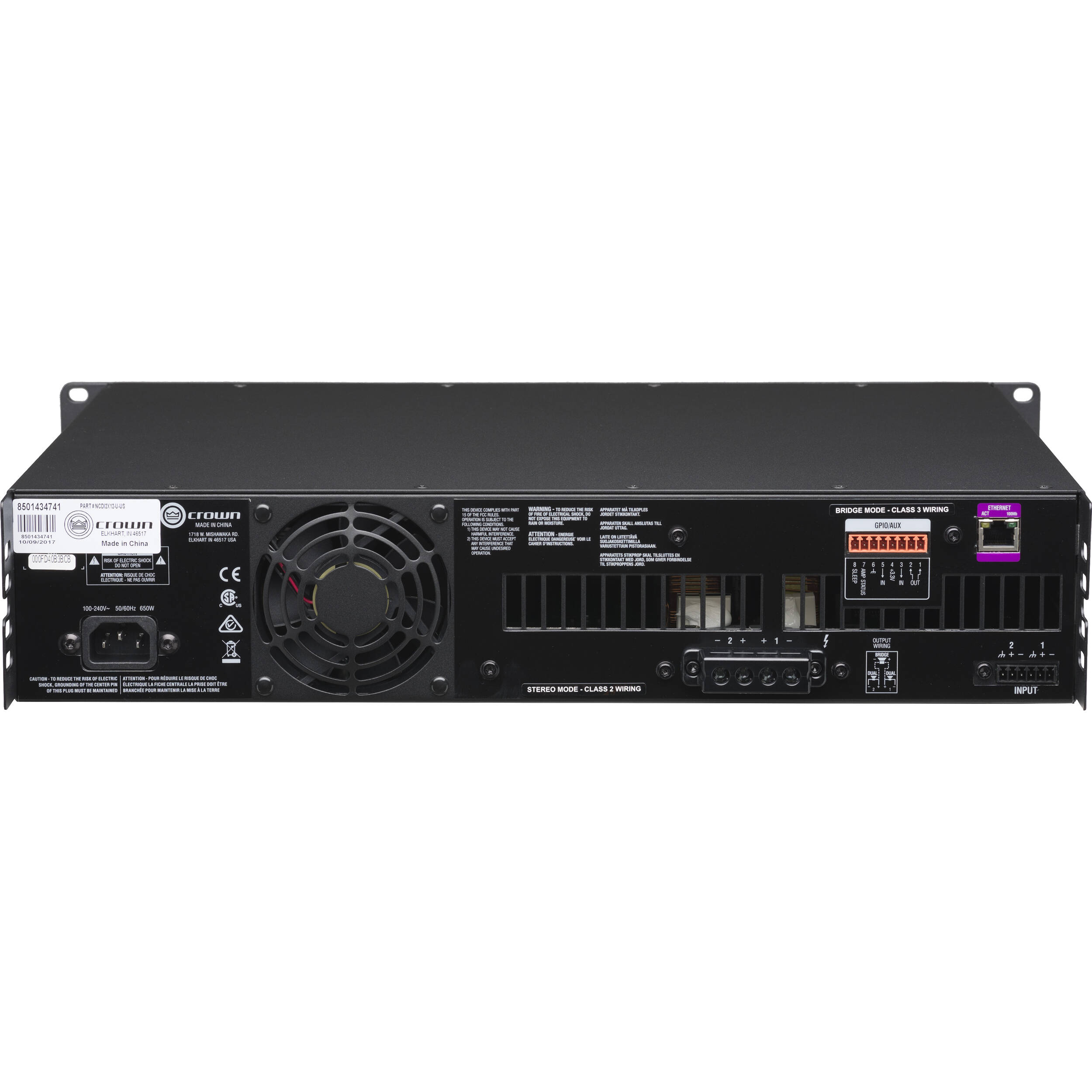 CROWN 2x1200 Power Amplifier — view 6