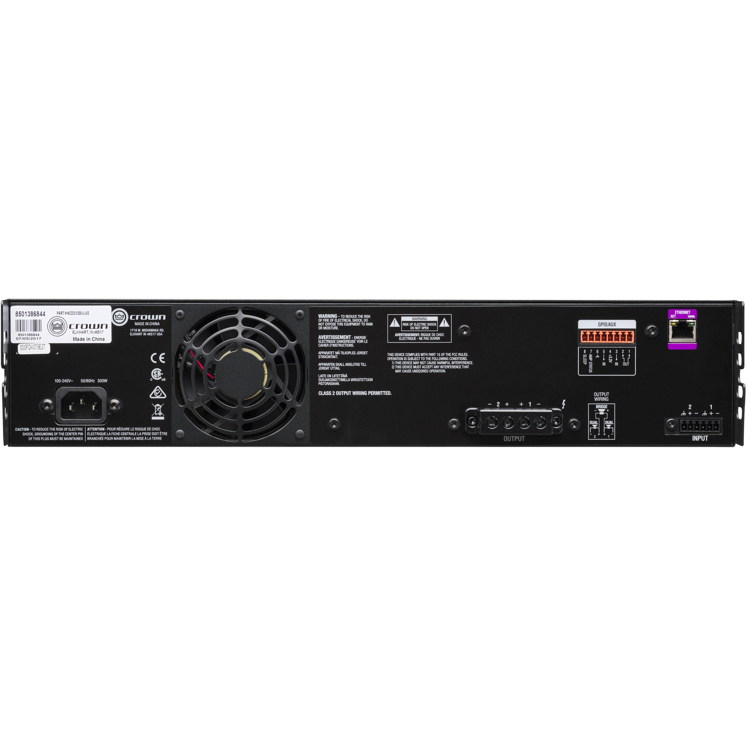 CROWN 2x300W Power Amplifier — view 6
