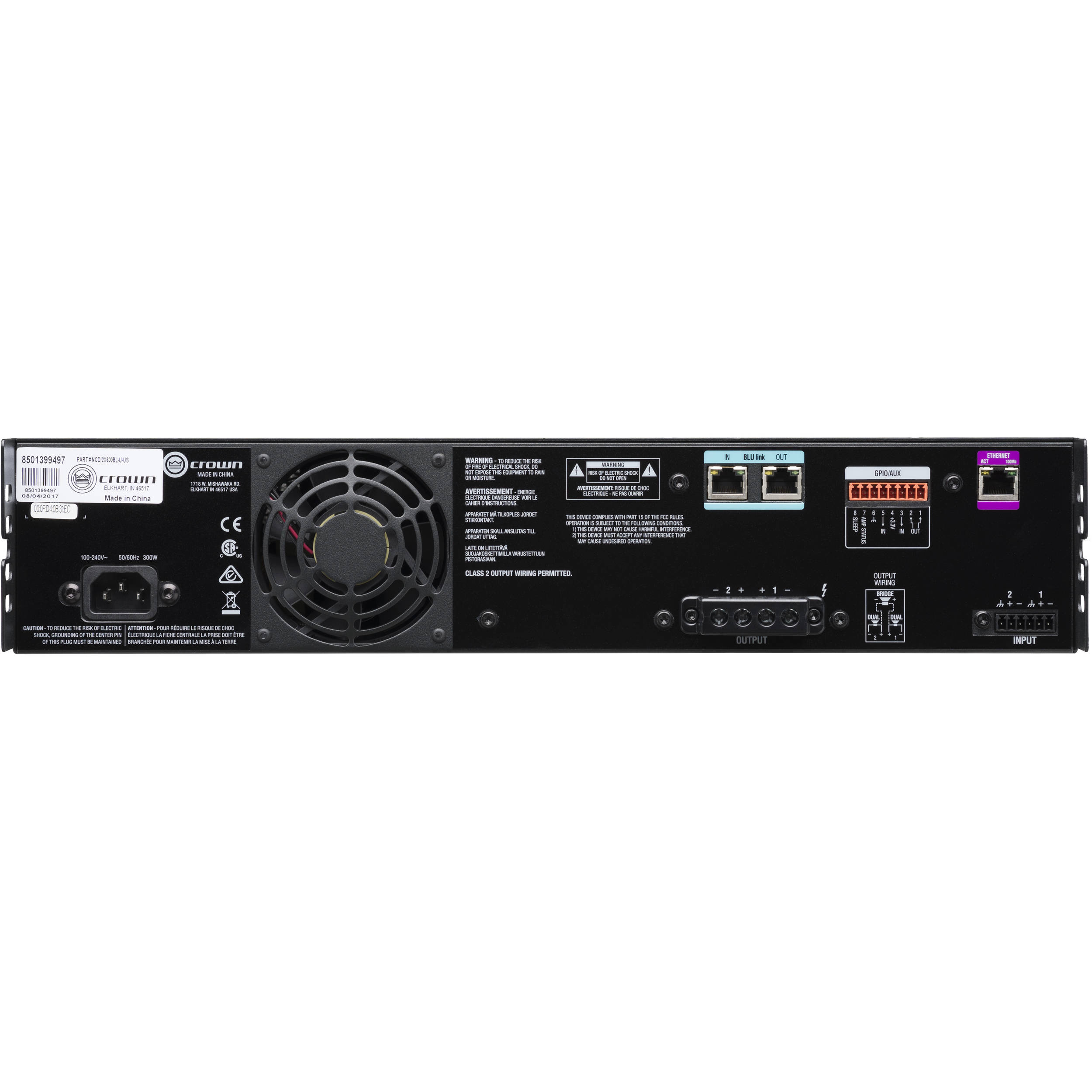 CROWN 2x600W Power Amp — view 6