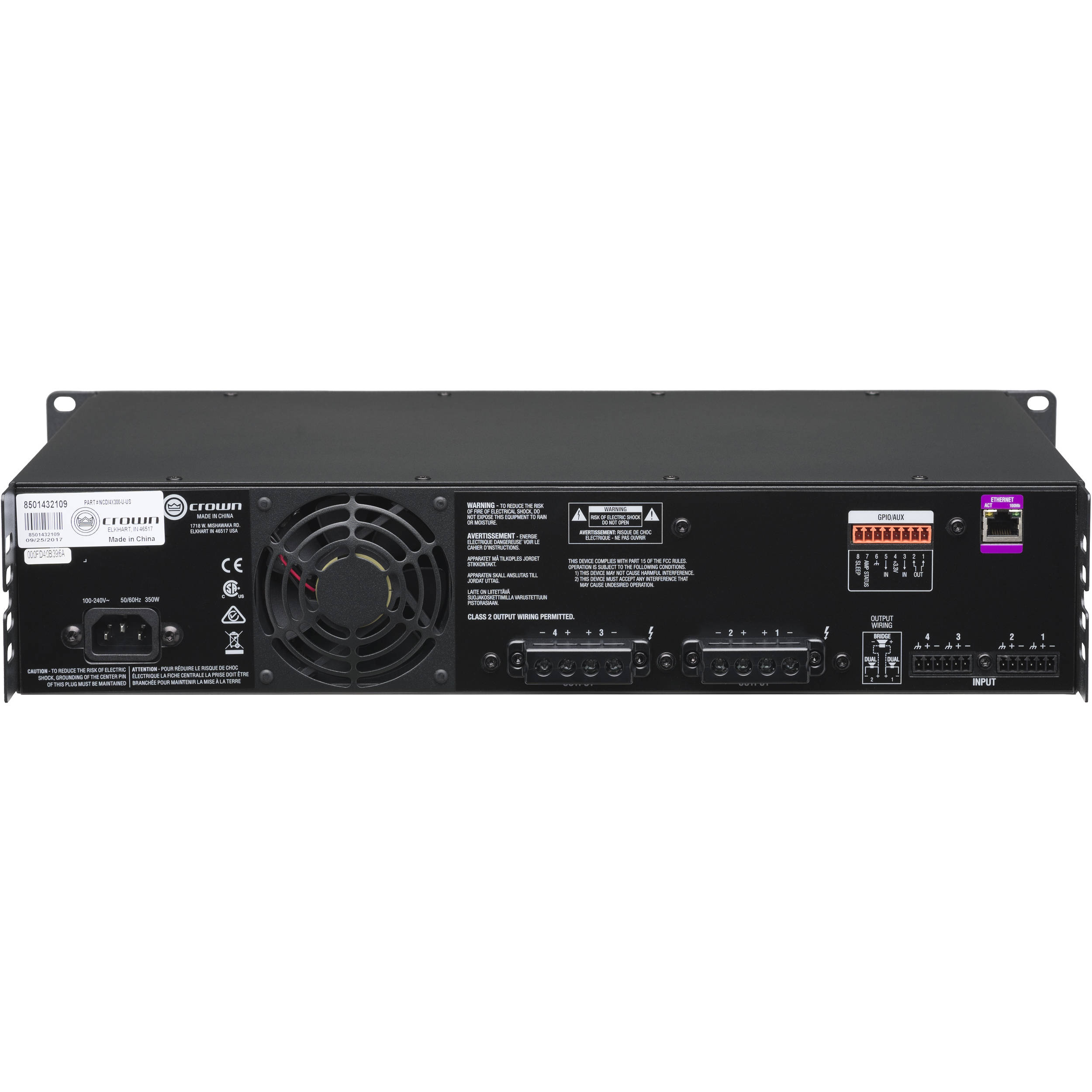 CROWN 4x300W Power Amplifier — view 7