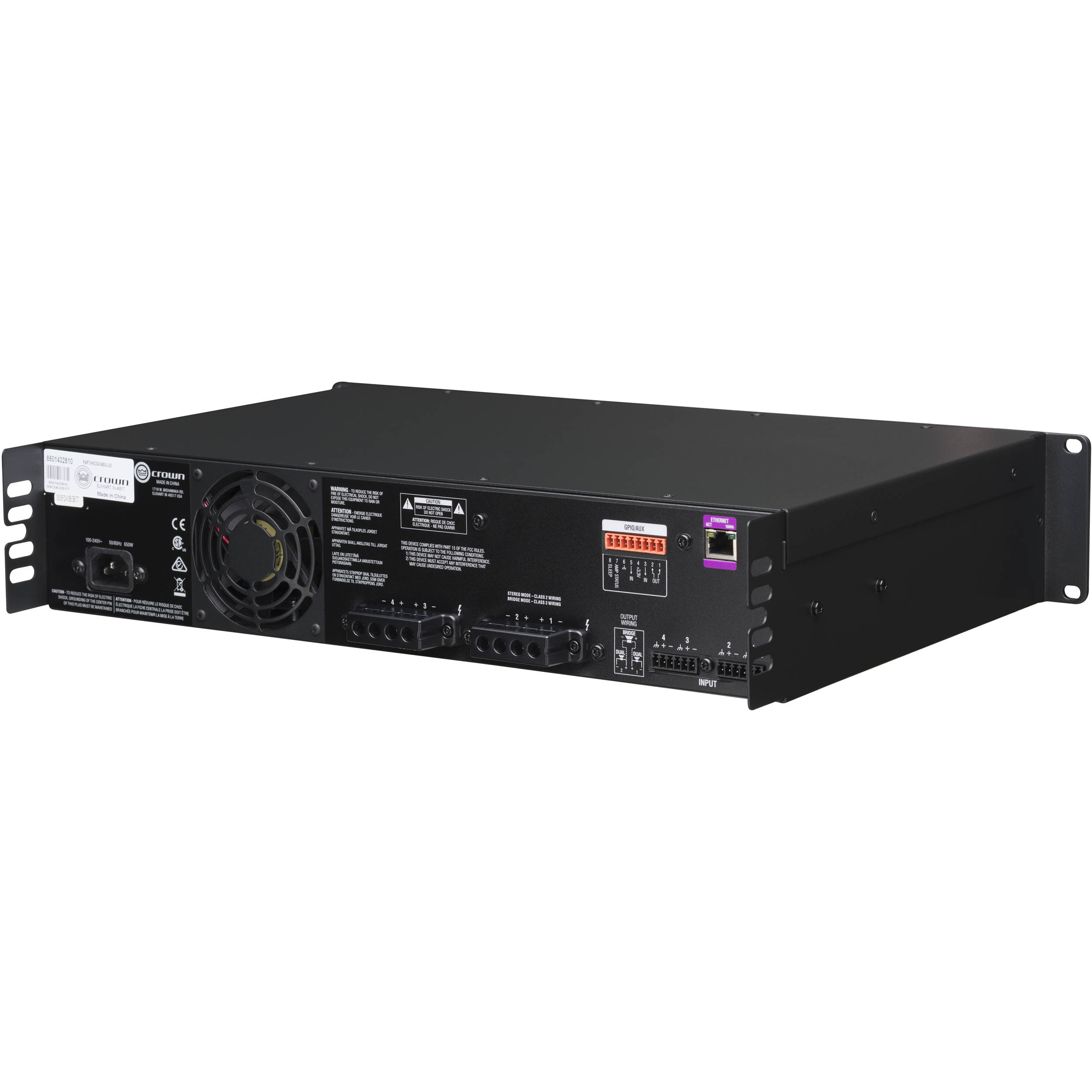 CROWN 4x600 Power Amplifier — view 8