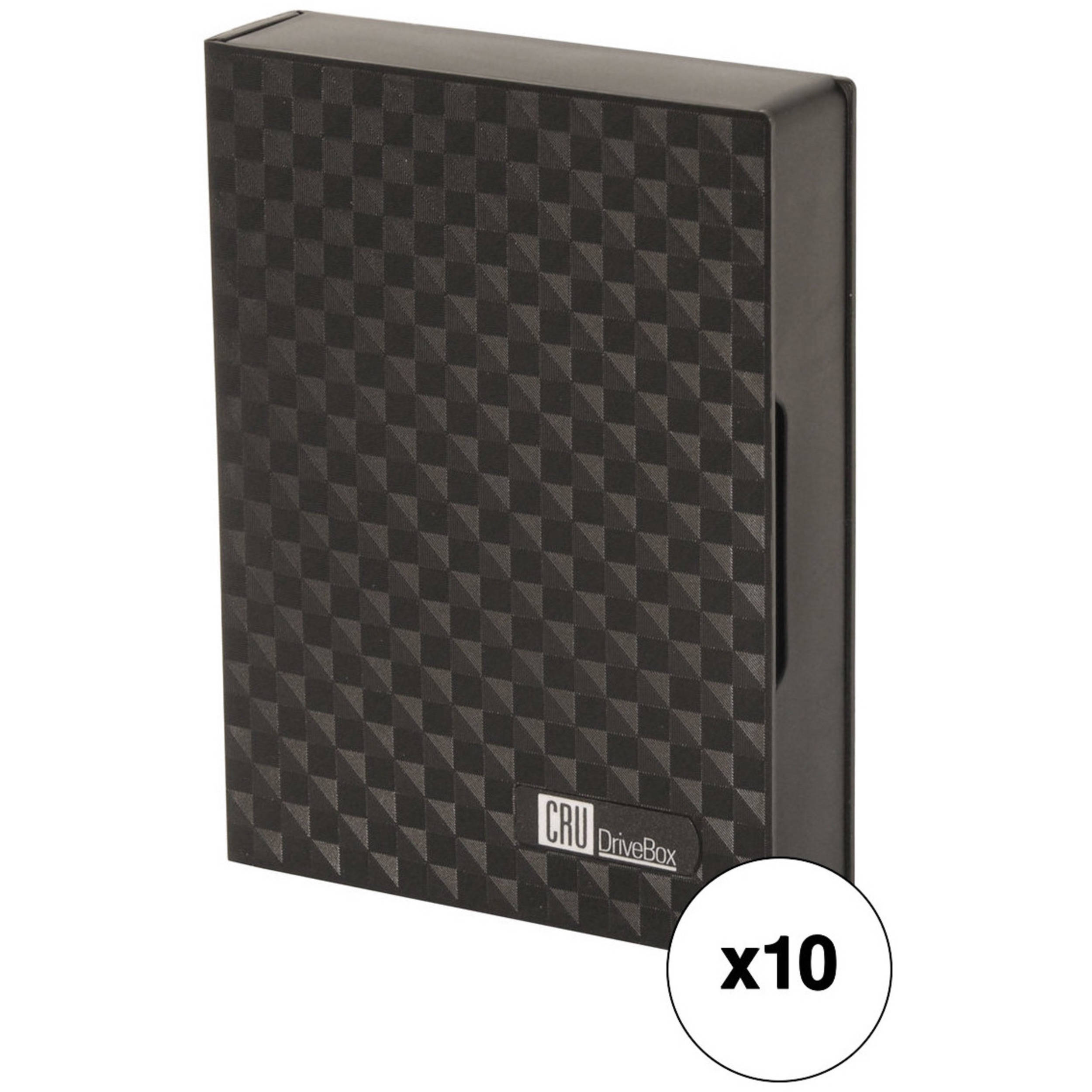 Drivebox - Durable Anti-Static Storage Case for 3.5in Hard Drives; 10-Pack - Wei