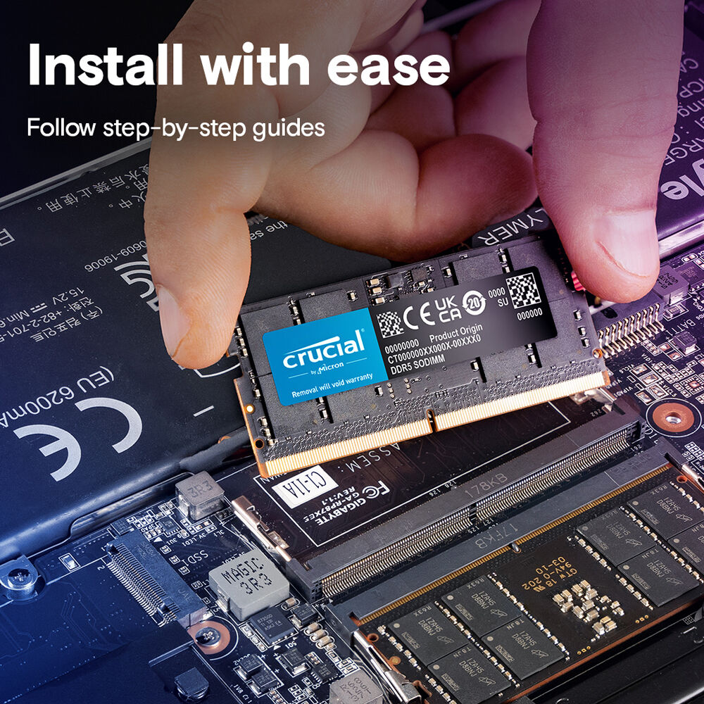 Crucial 16 GB DDR5 4,800 MHz 262-pin SODIMM memory module for laptops — view 6