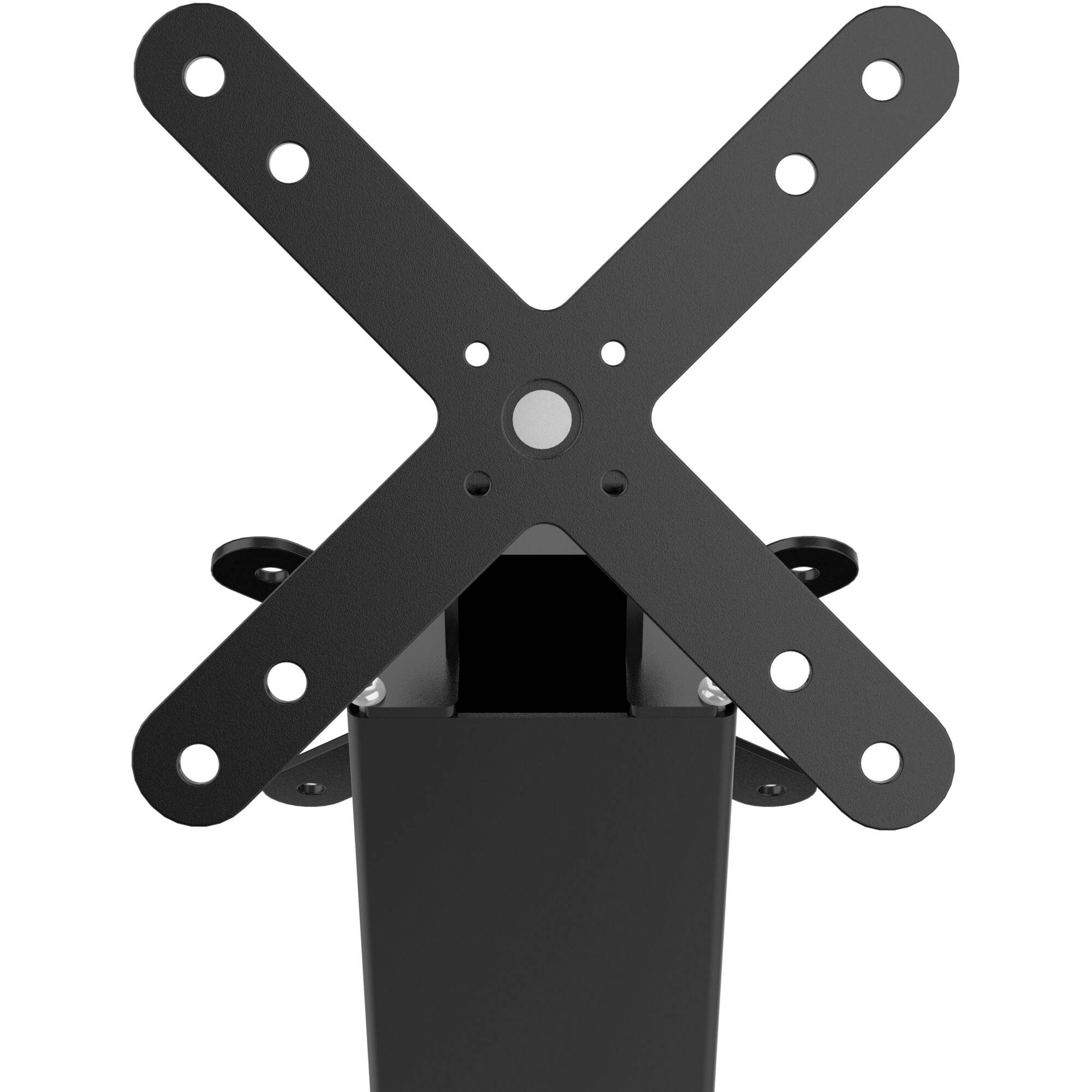 Black dual VESA-compatible table mount for POS counter displays — view 4
