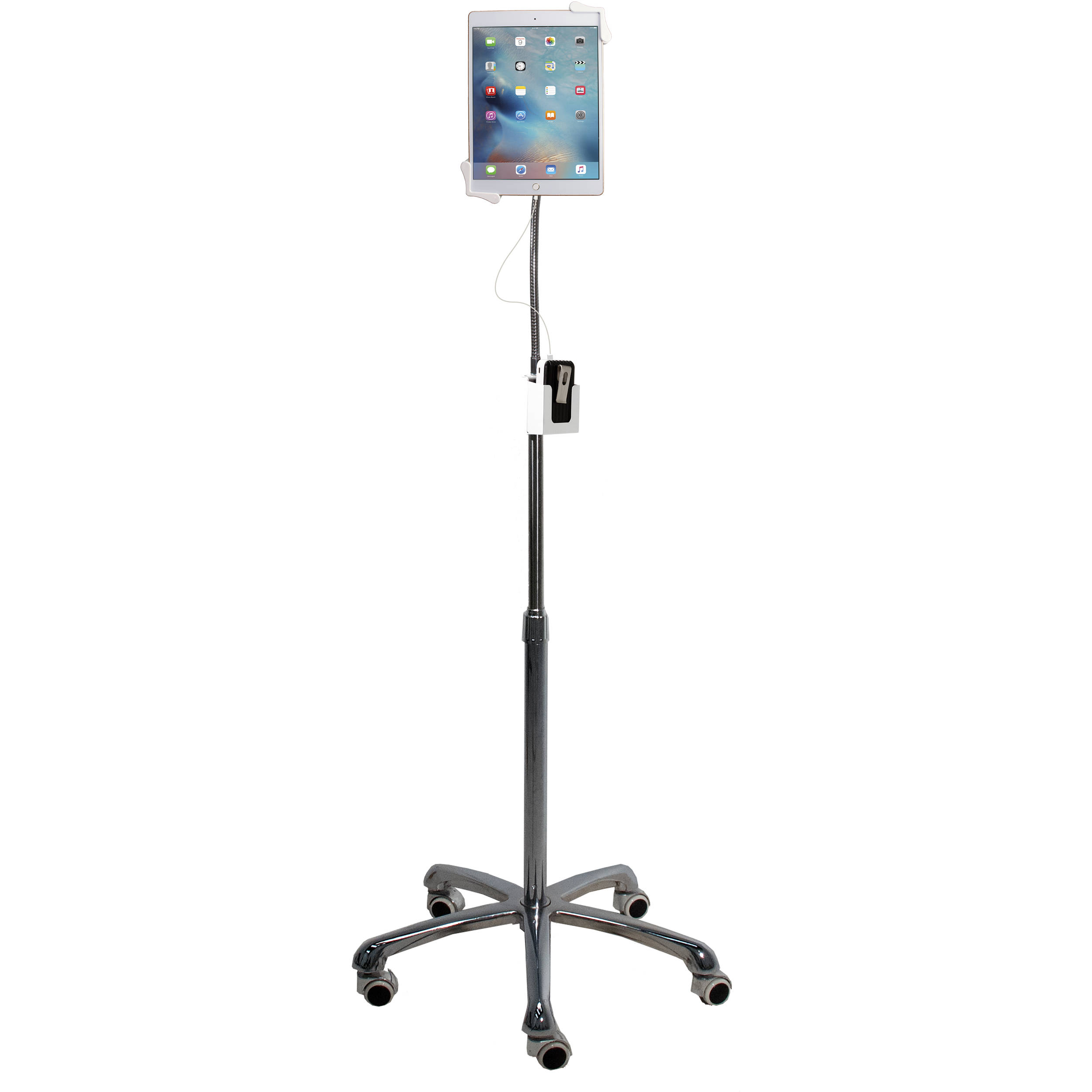 CTA Digital heavy-duty gooseneck floor stand for 7-14 inch tablets — view 2
