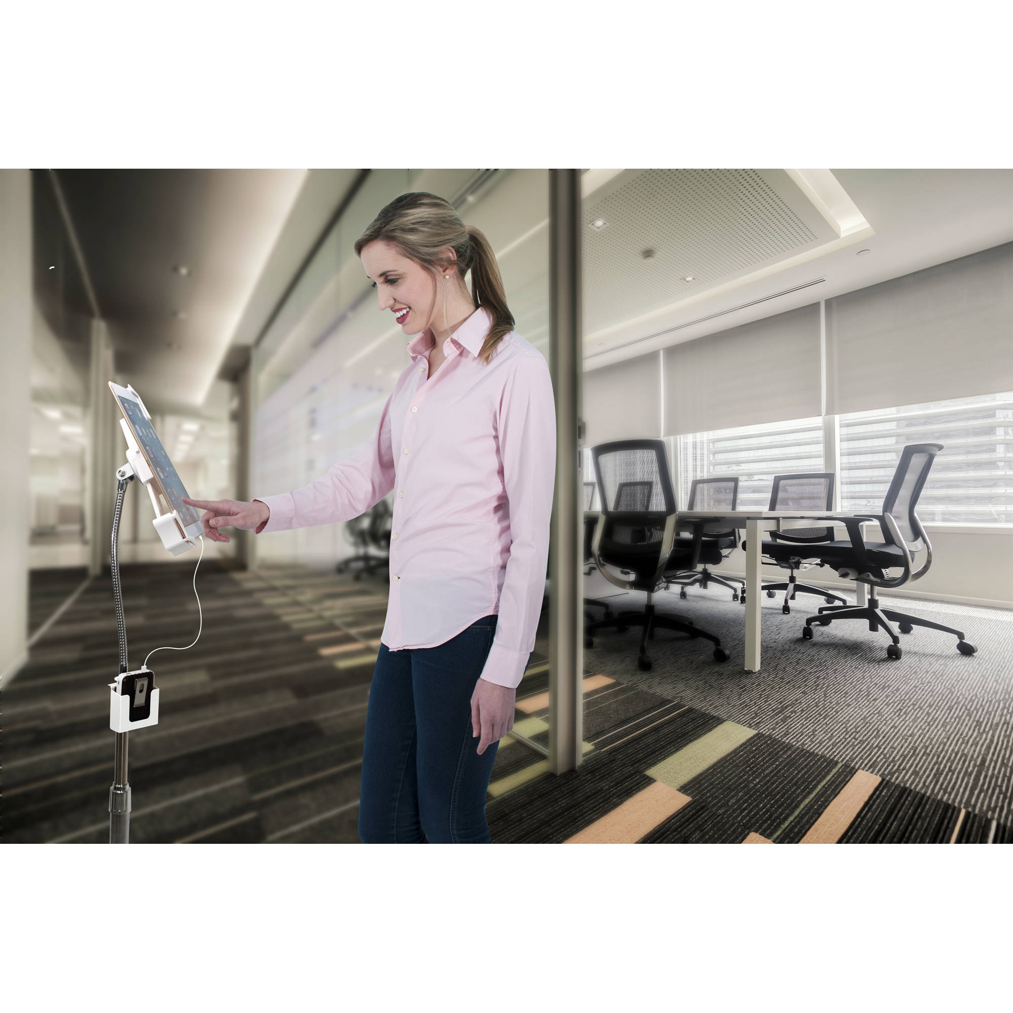 CTA Digital heavy-duty gooseneck floor stand for 7-14 inch tablets — view 7