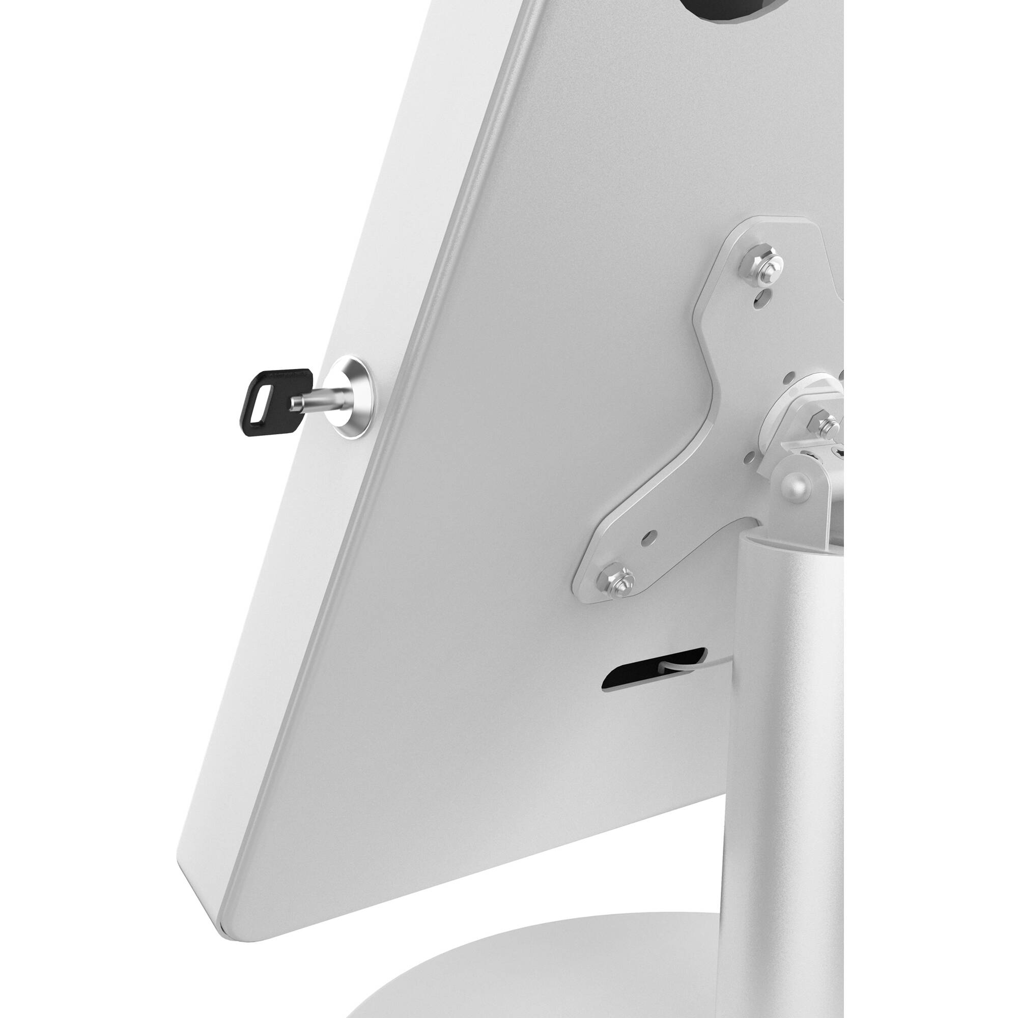 CTA Digital HYPERFLEX security kiosk stand for table with lockable tablet enclosure and cable routing — view 7