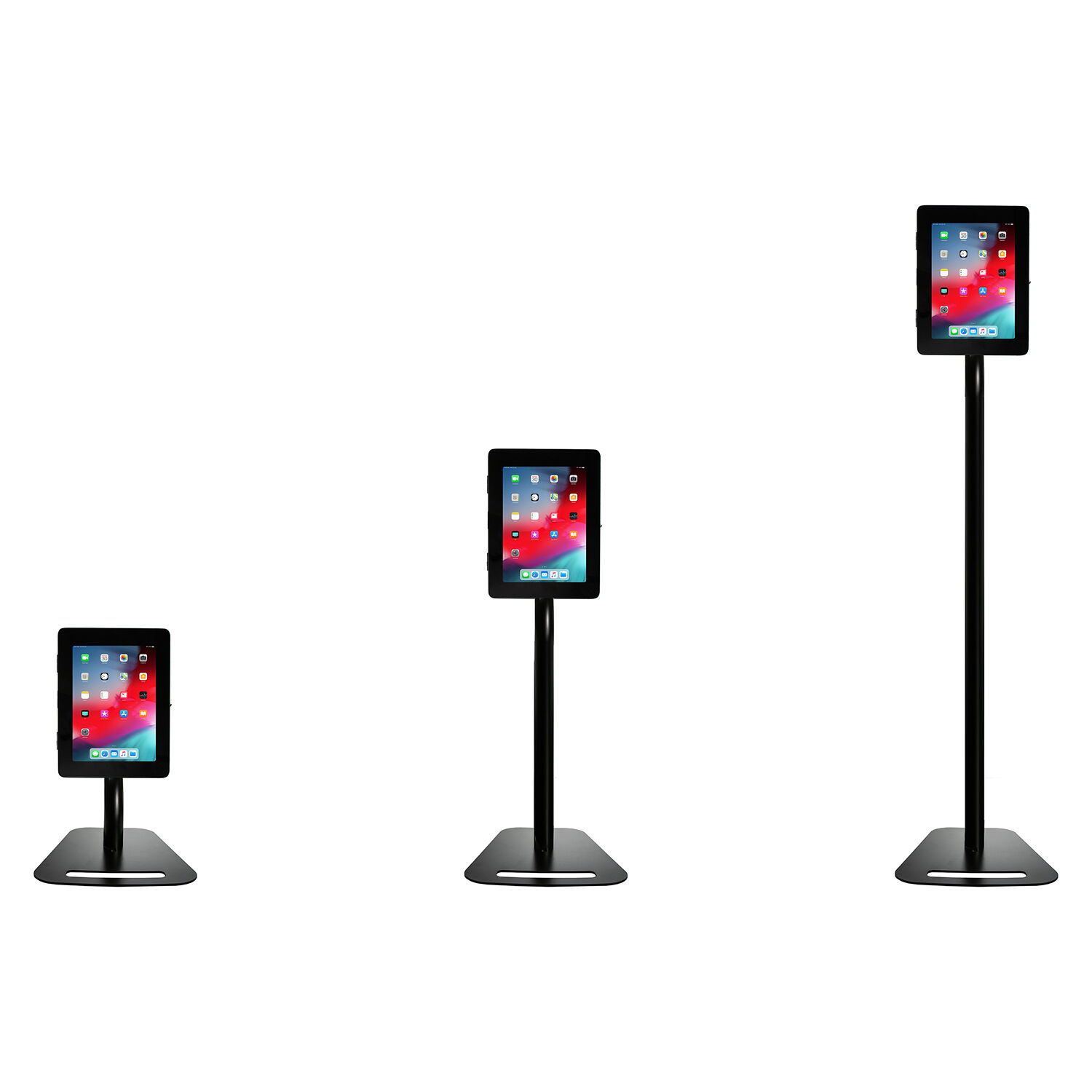 CTA Digital premium height-adjustable floor-to-desk tablet mount for flexible workstation placement — view 7