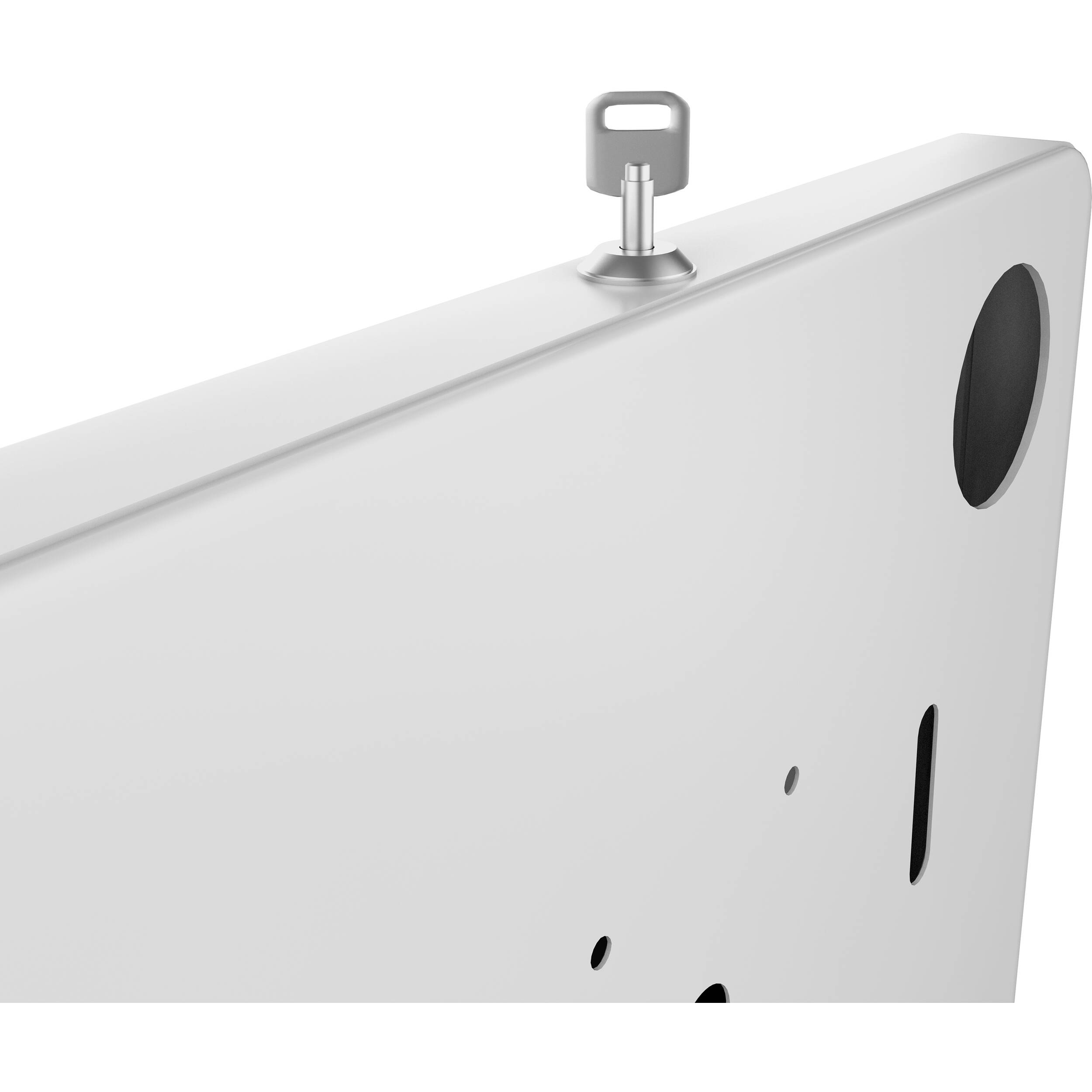 CTA Digital premium locking wall mount in white for secure fixed display installation — view 6