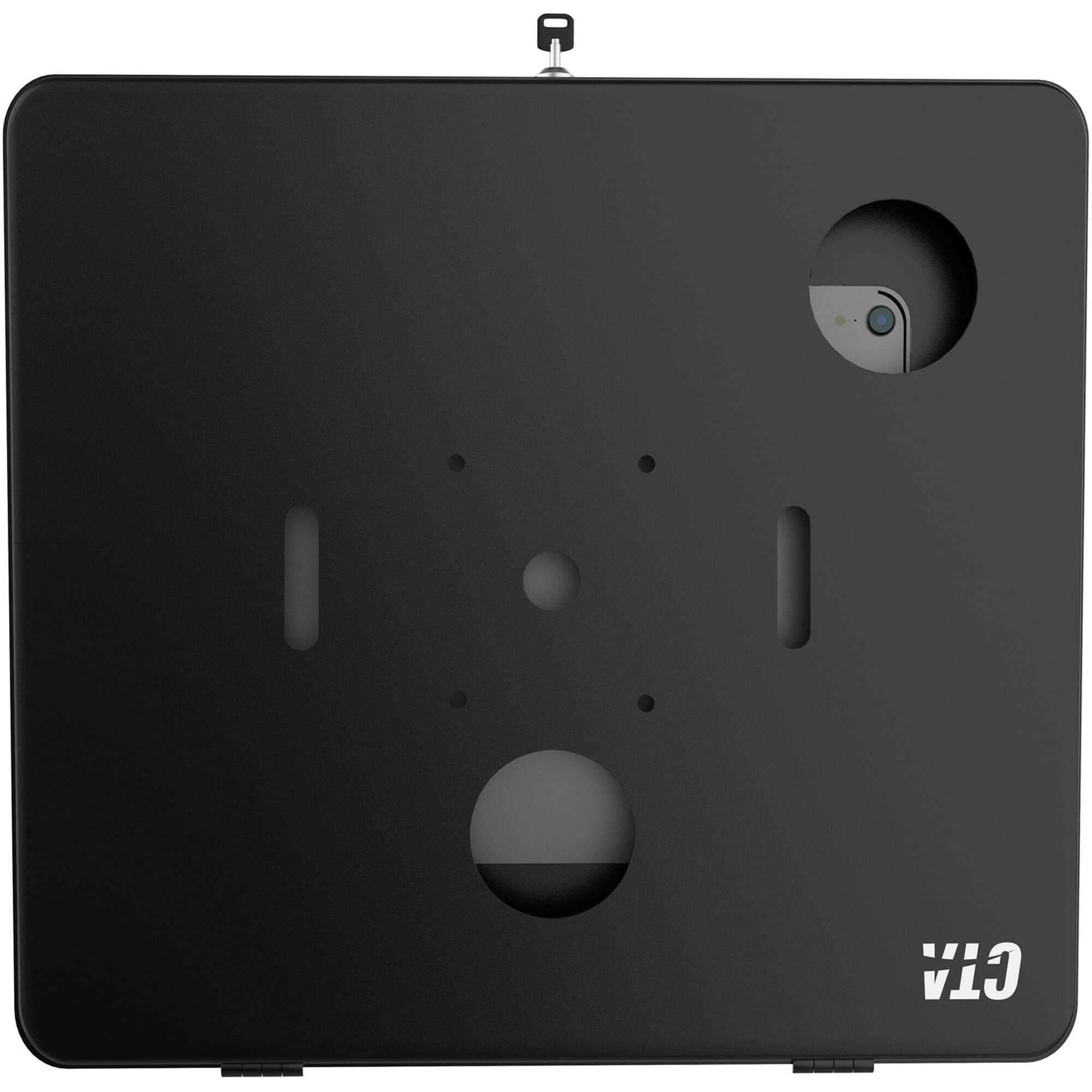 CTA Digital premium large locking wall mount in black for iPad Pro 12.9 and Surface Pro — view 11